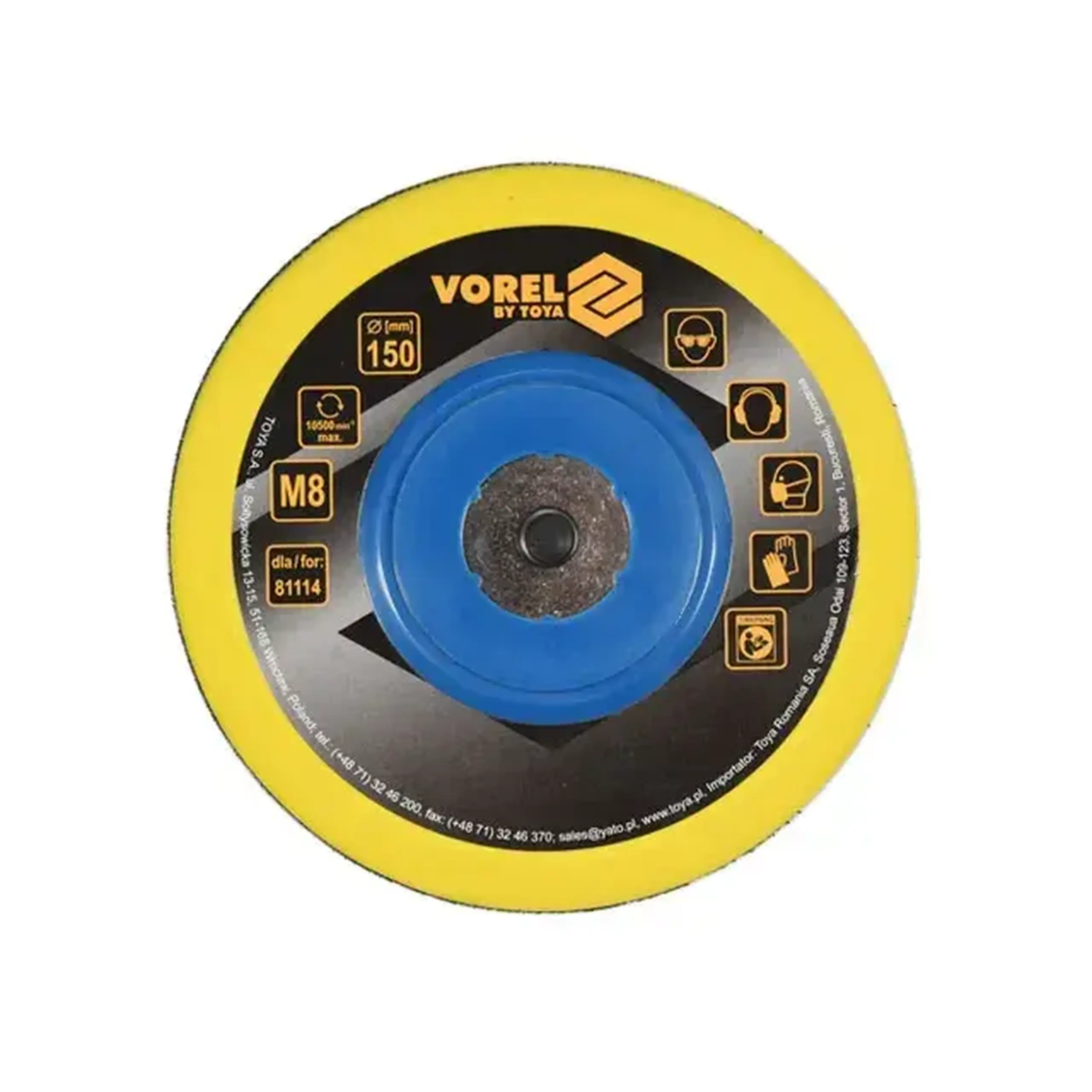Disc abraziv 150 mm M8 Vorel