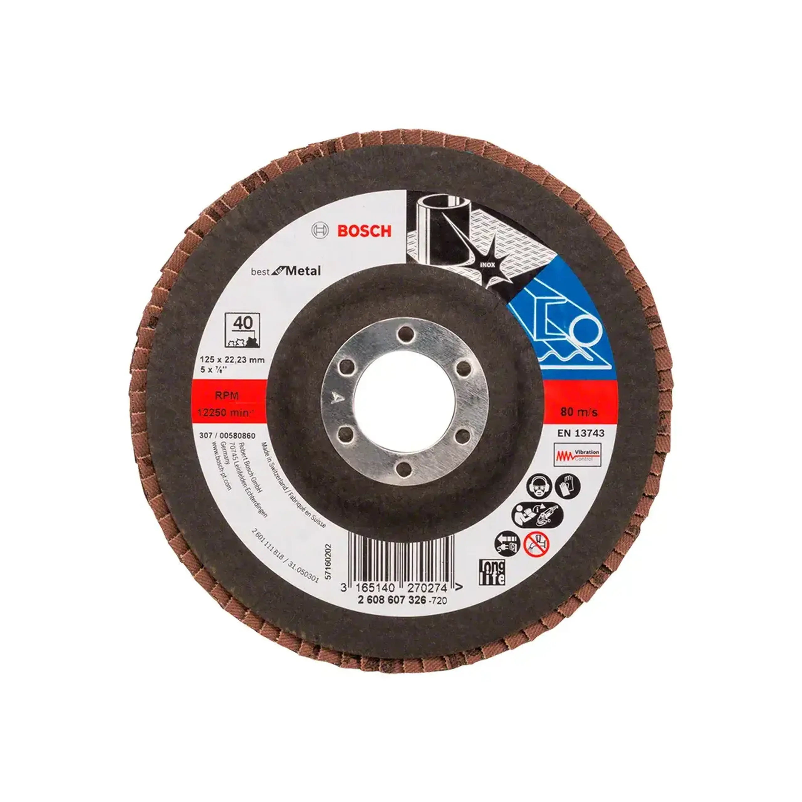 Disc lamelar frontal X571 P40 125 * 22.23 mm Bosch