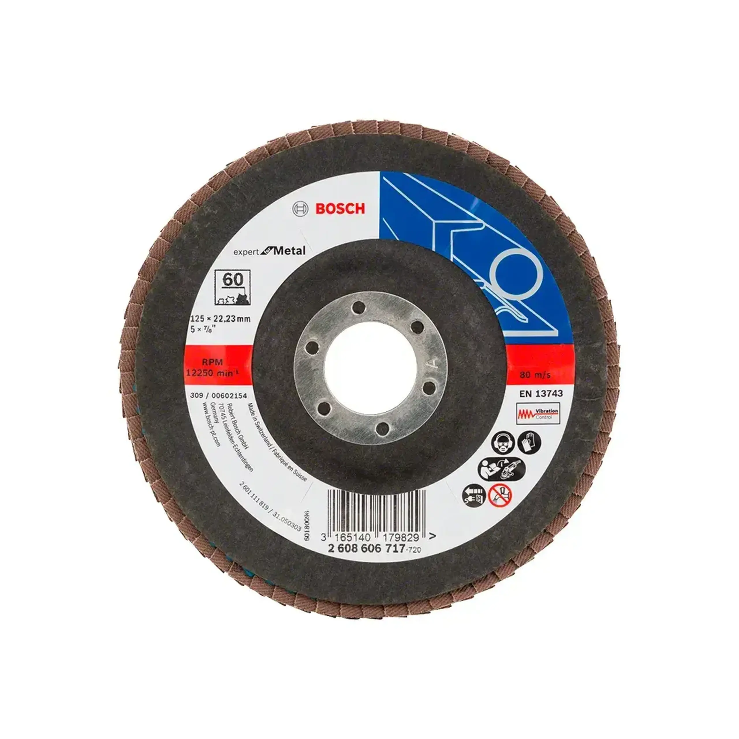 Disc lamelar frontal X551 P60 125 * 22.23 mm Bosch