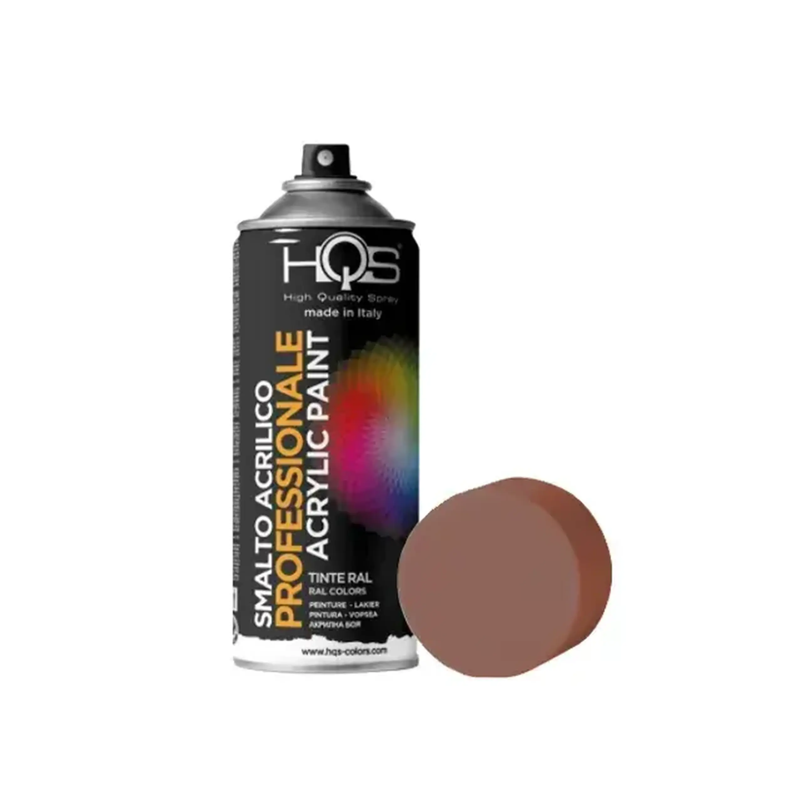 Email spray acrilic roșu - cafeniu 400 ml HQS