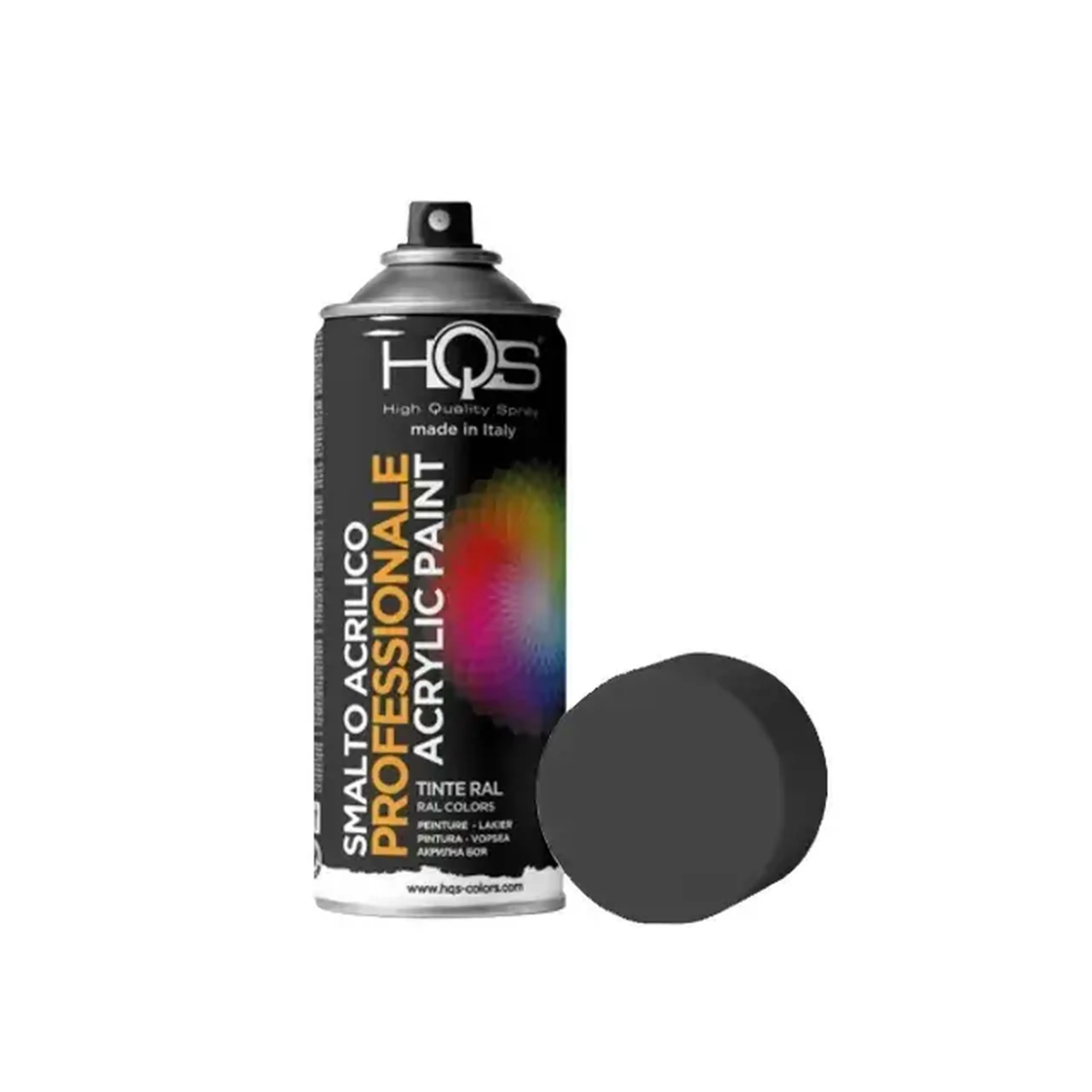 Email spray acrilic Negru mat 400 ml HQS