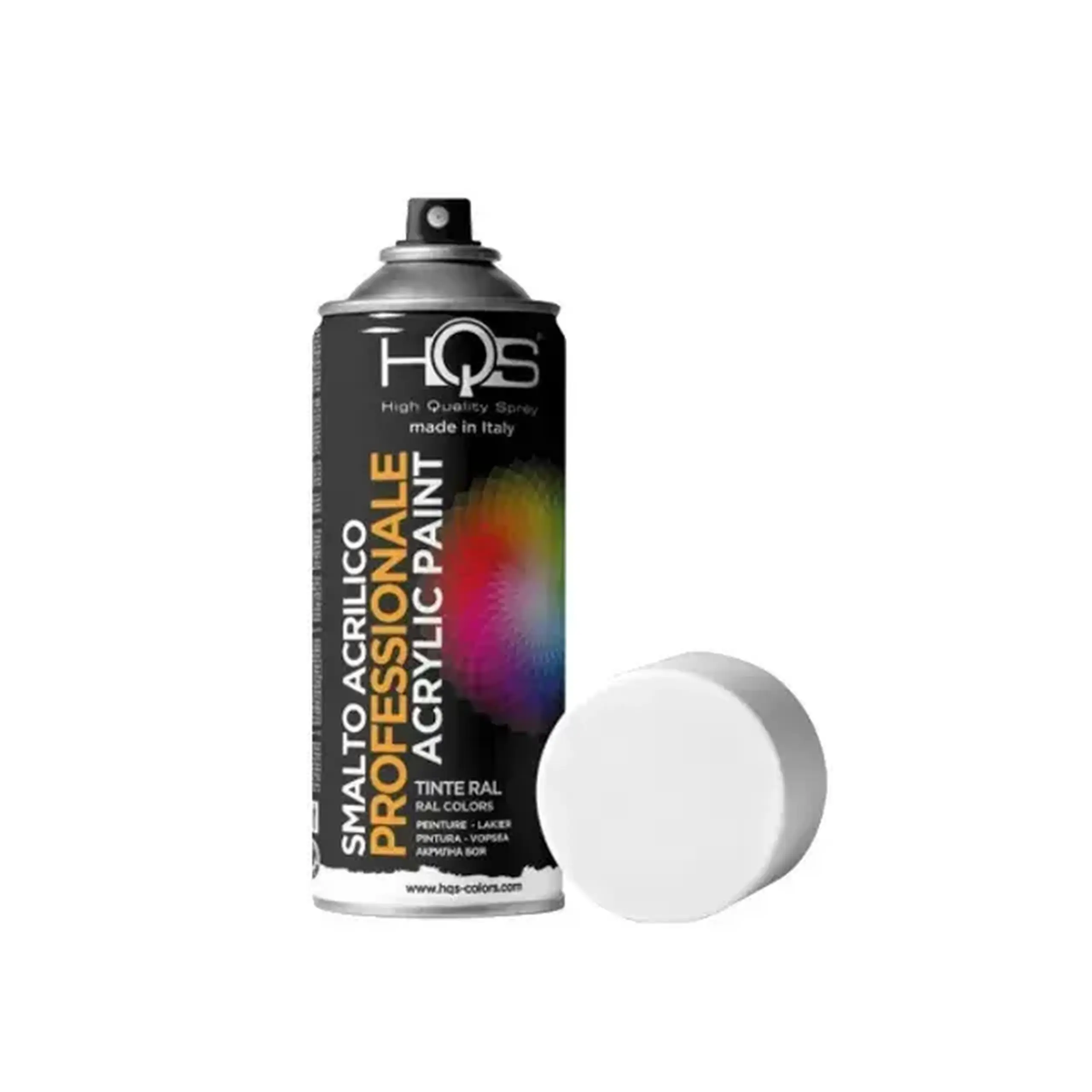 Email spray acrilic Alb mat 400 ml HQS