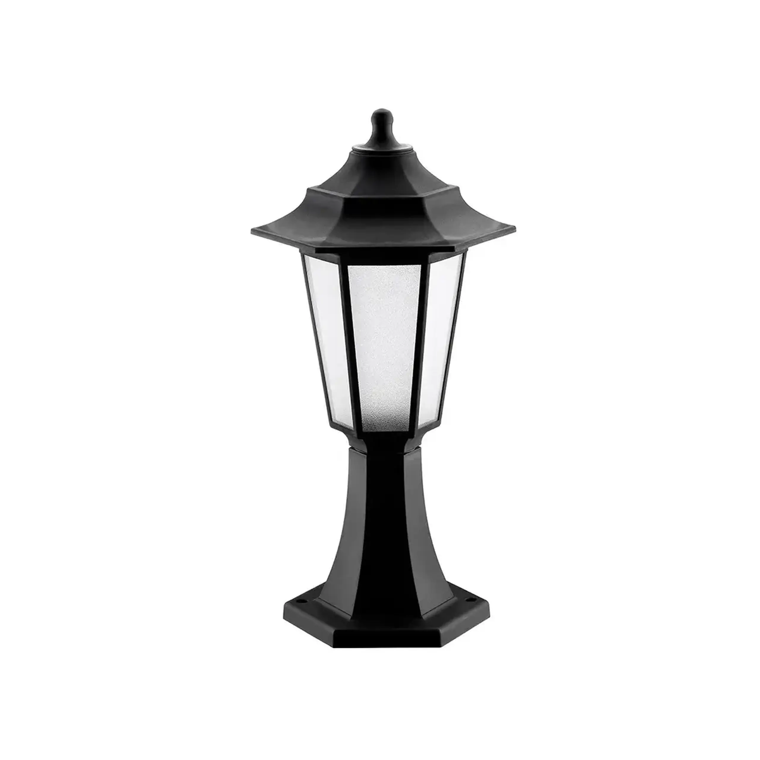 Felinar de grădină BEGONYA 60 W E27 220 - 240 V IP44 Horoz - Culoare Negru