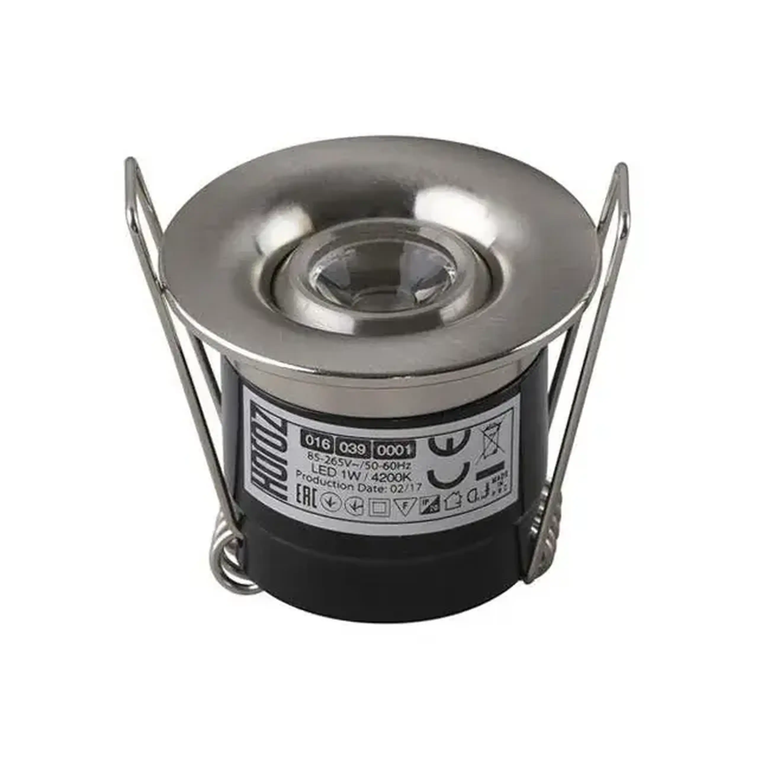 Spot luminos LED SILVIA 1 W LED 4200 K 220 - 240 V IP20 Horoz - Culoare Crom mat