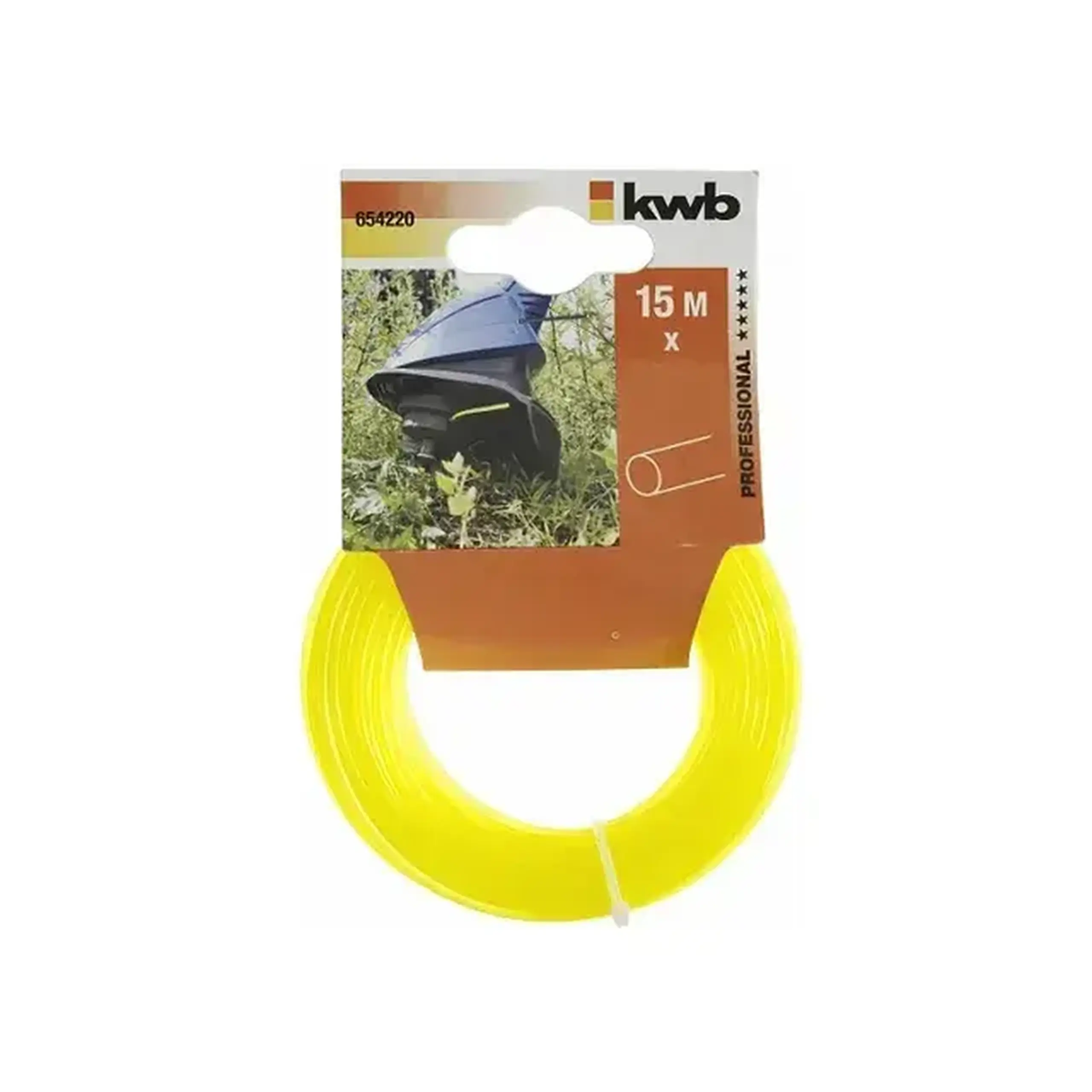 Fir pentru trimmer PROFI 2.4 mm x 15 m Rotund KWB