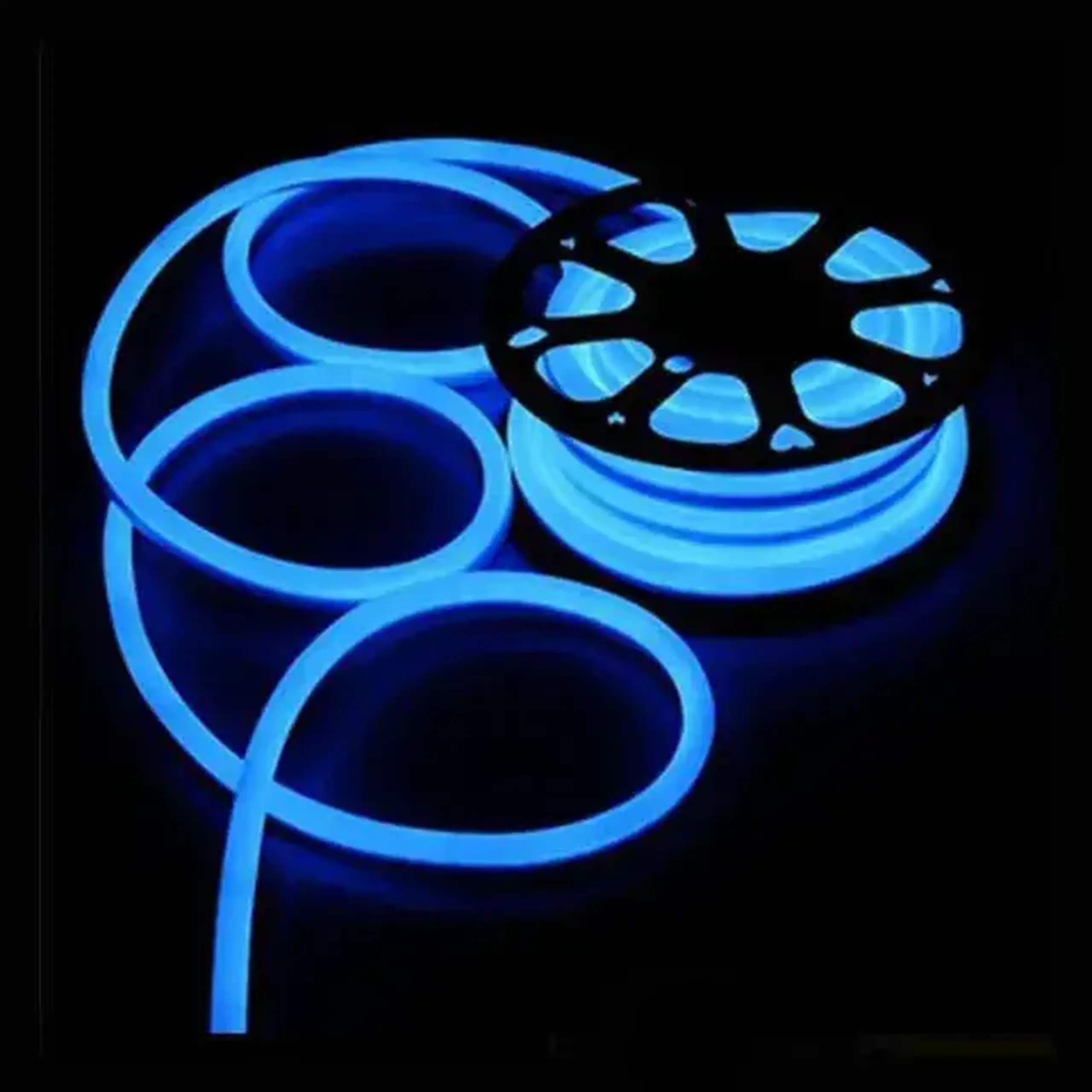 Furtun led neon SMD2835 12.5 W/m 220 - 240 V 1 m 3000 K Elmos IP65 - Albastru