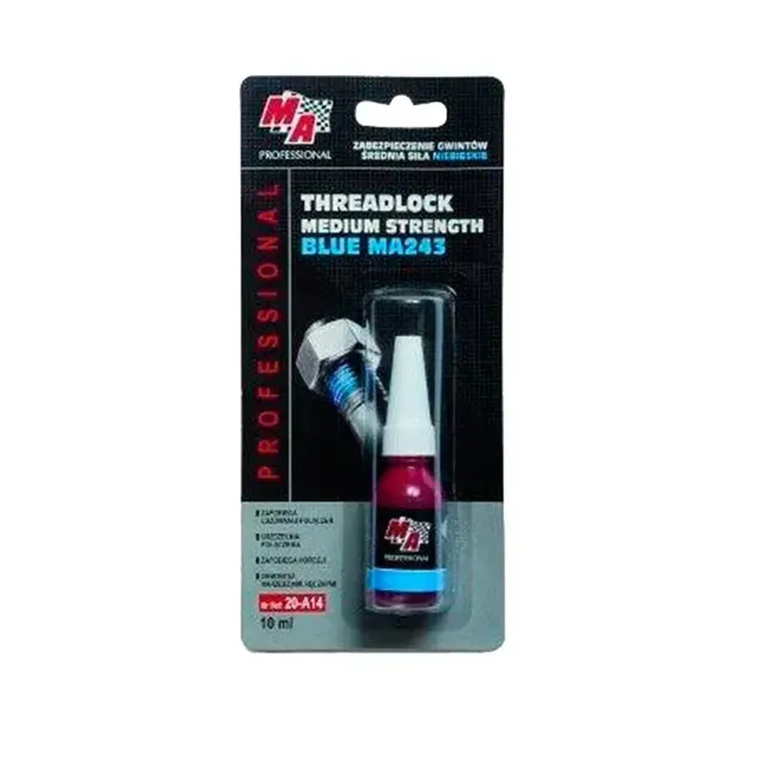 Soluție pentru protecție filet 20-A14 10 ml Albastru MA PROFESSIONAL