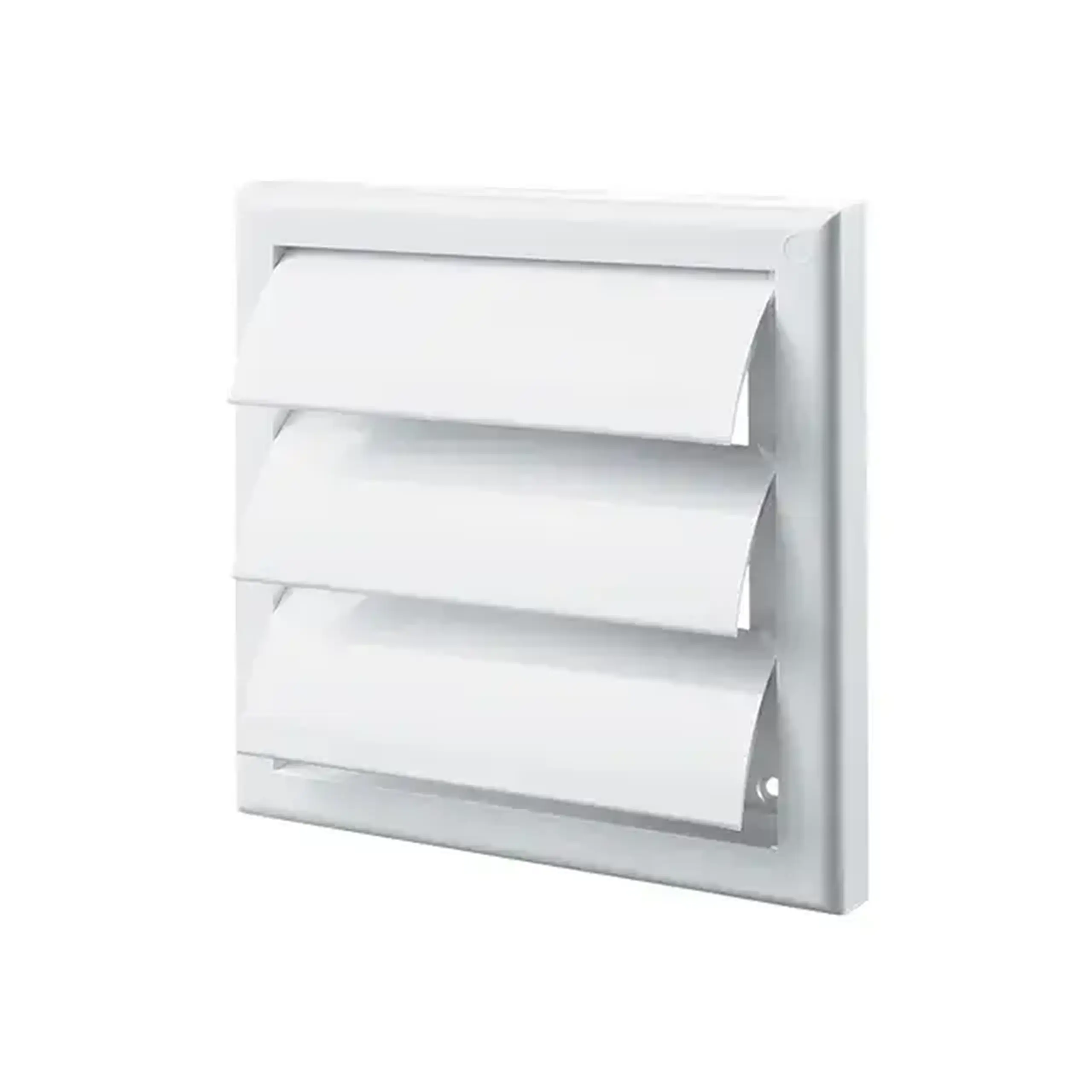 Grilaj de ventilare cu sită Ventika MW120 AZK 186 x 186 x 125 mm plastic alb