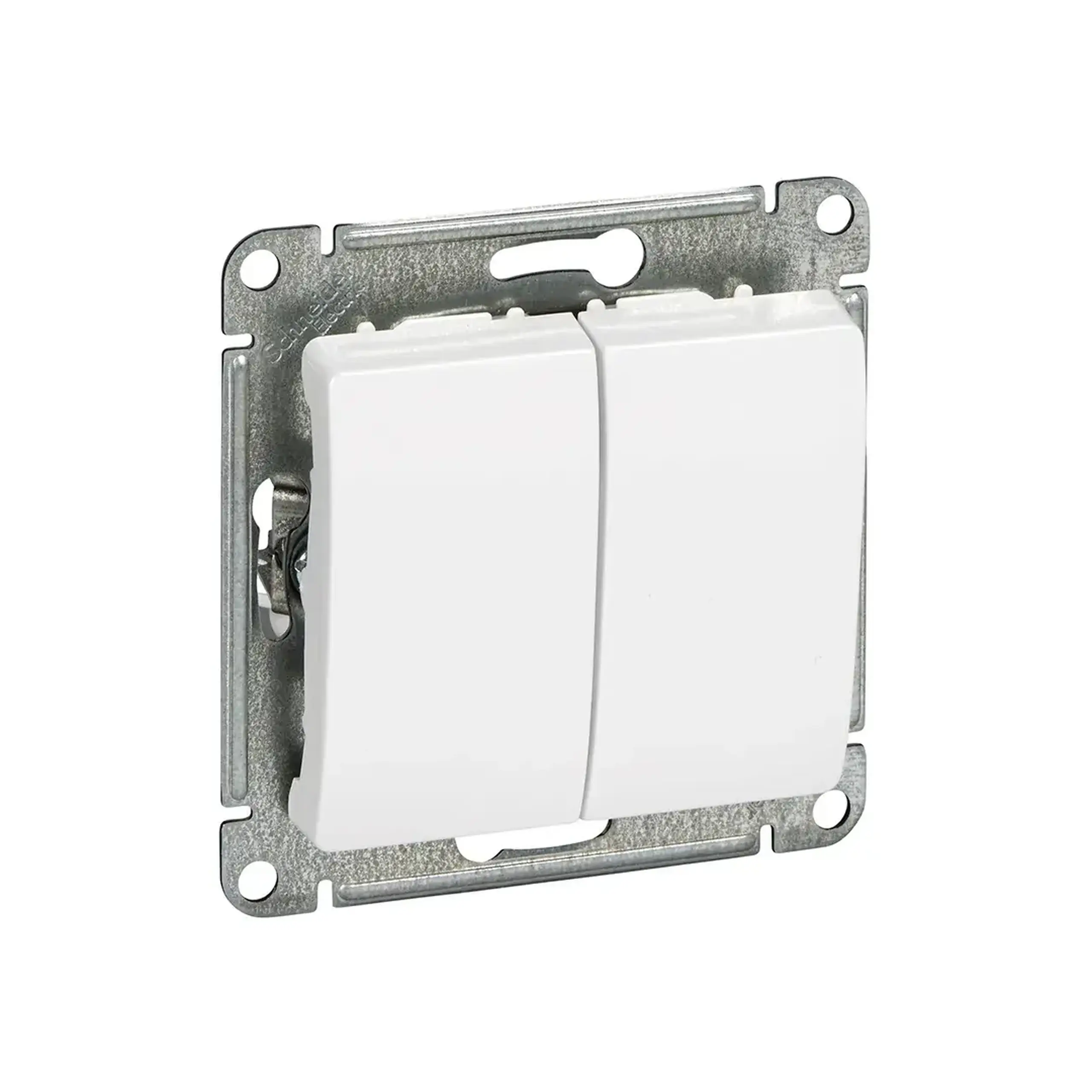 Întrerupător dublu glossa 10 A 250 V alb Schneider-Electric