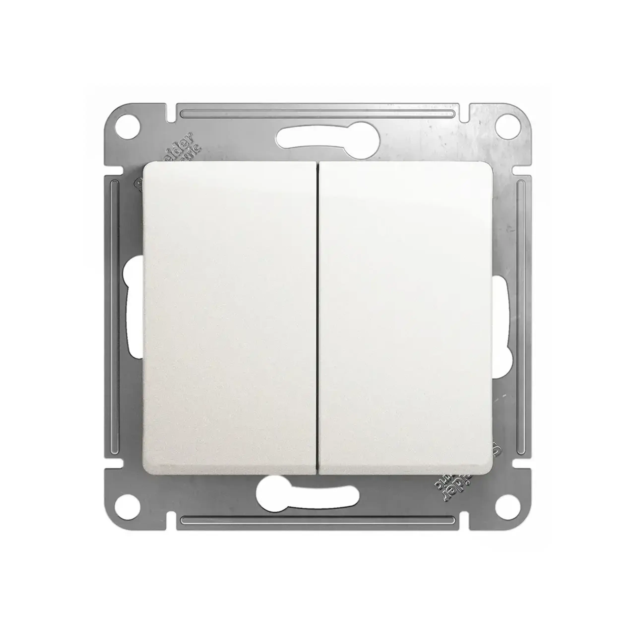 Întrerupător dublu glossa 10 A 250 V perlă Schneider-Electric