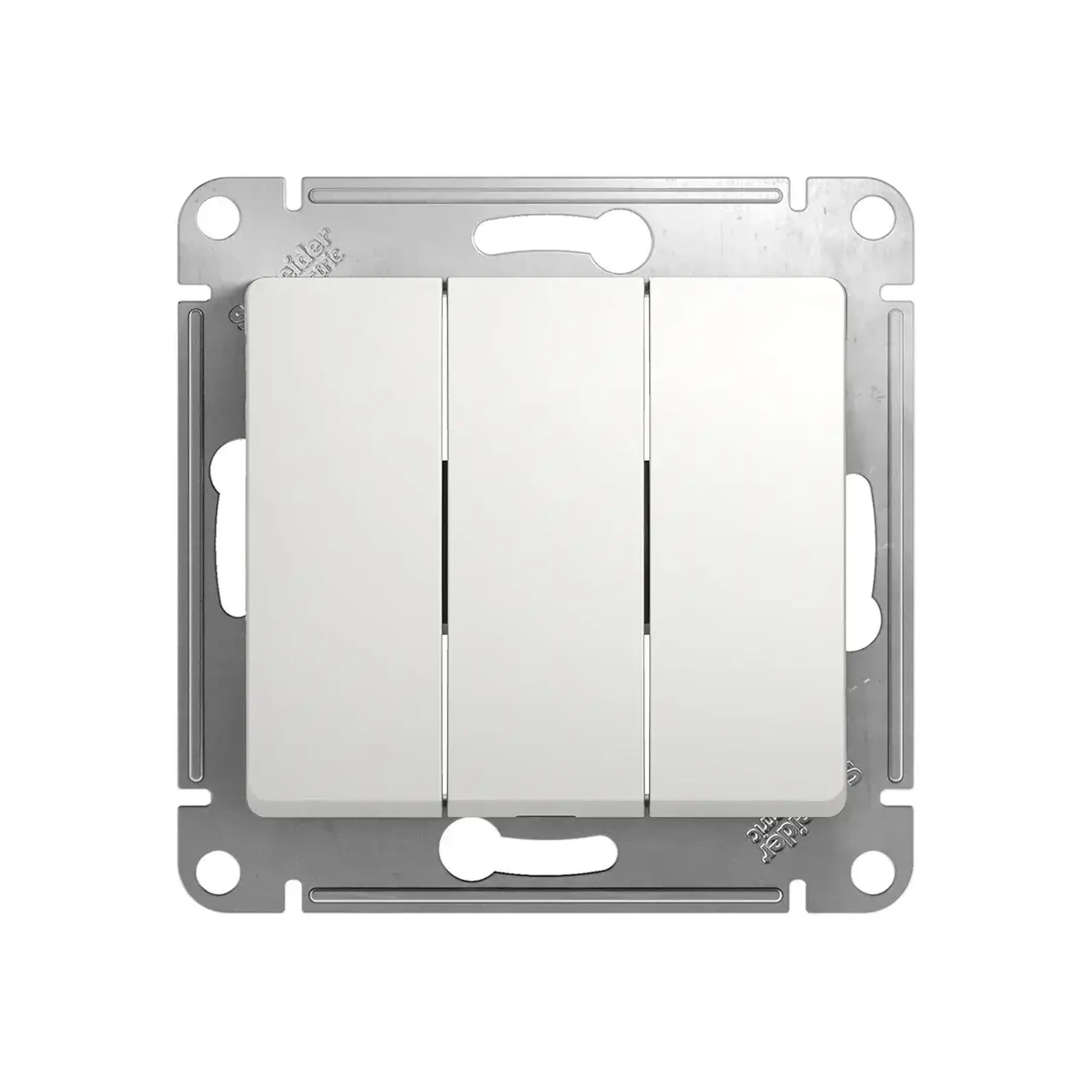 Întrerupător triplu glossa 10 A 250 V alb Schneider-Electric