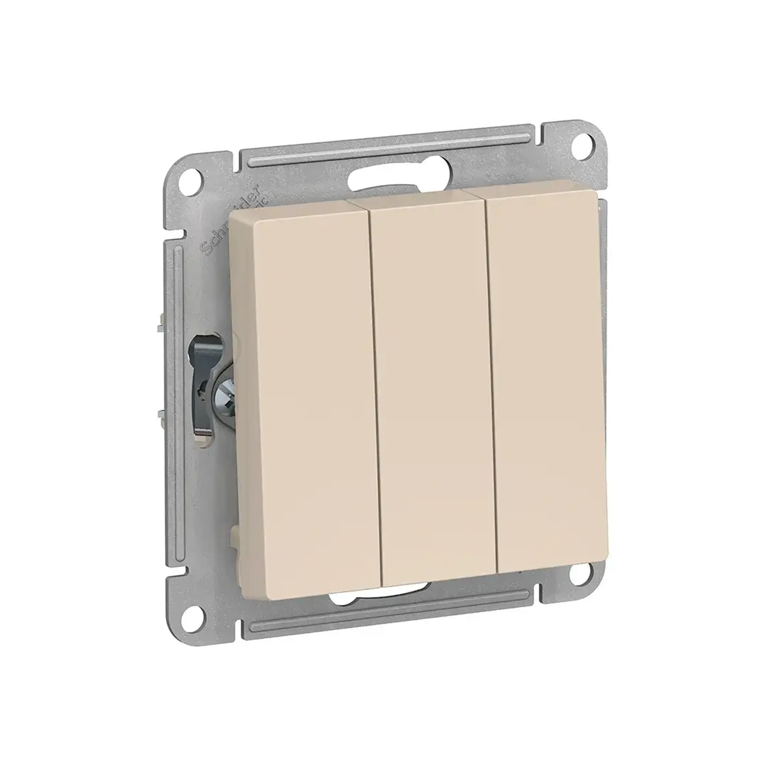 Întrerupător triplu atlas Design 10 A 250 V bej Schneider-Electric