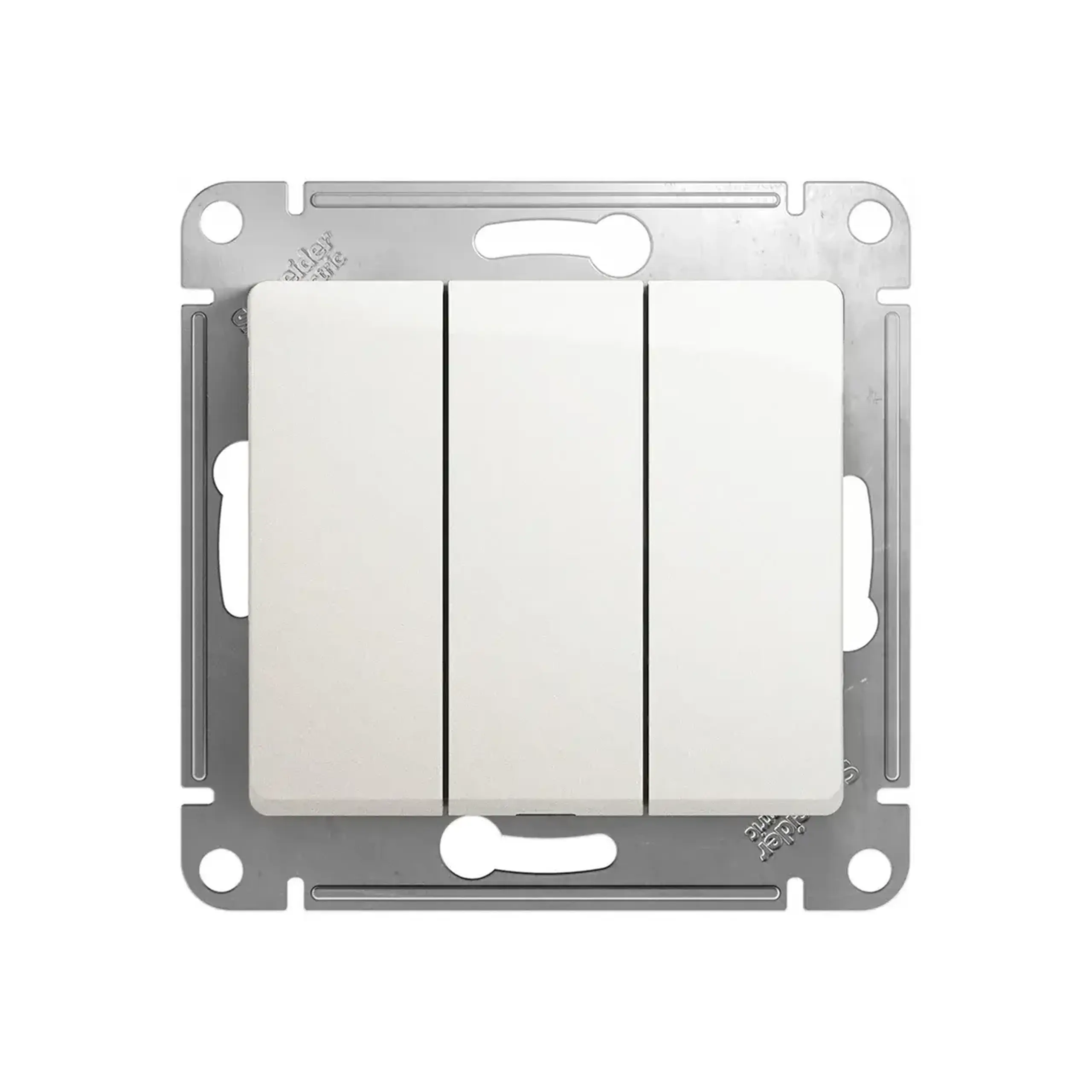 Întrerupător triplu glossa 10 A 250 V alb Schneider-Electric