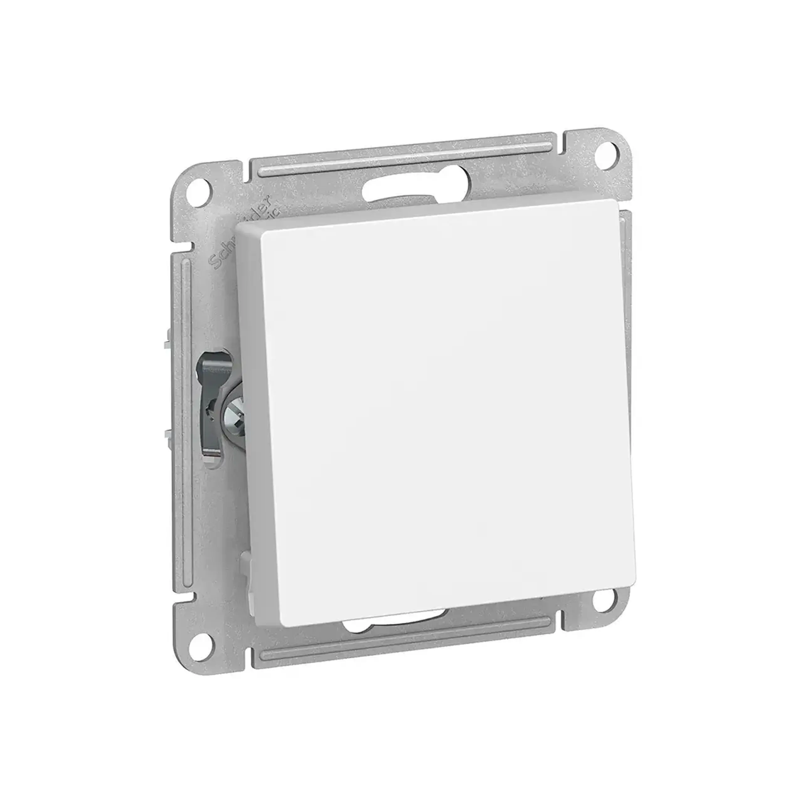 Întrerupător unitar cap-scară atlas Design 10 A 250 V alb Schneider-Electric