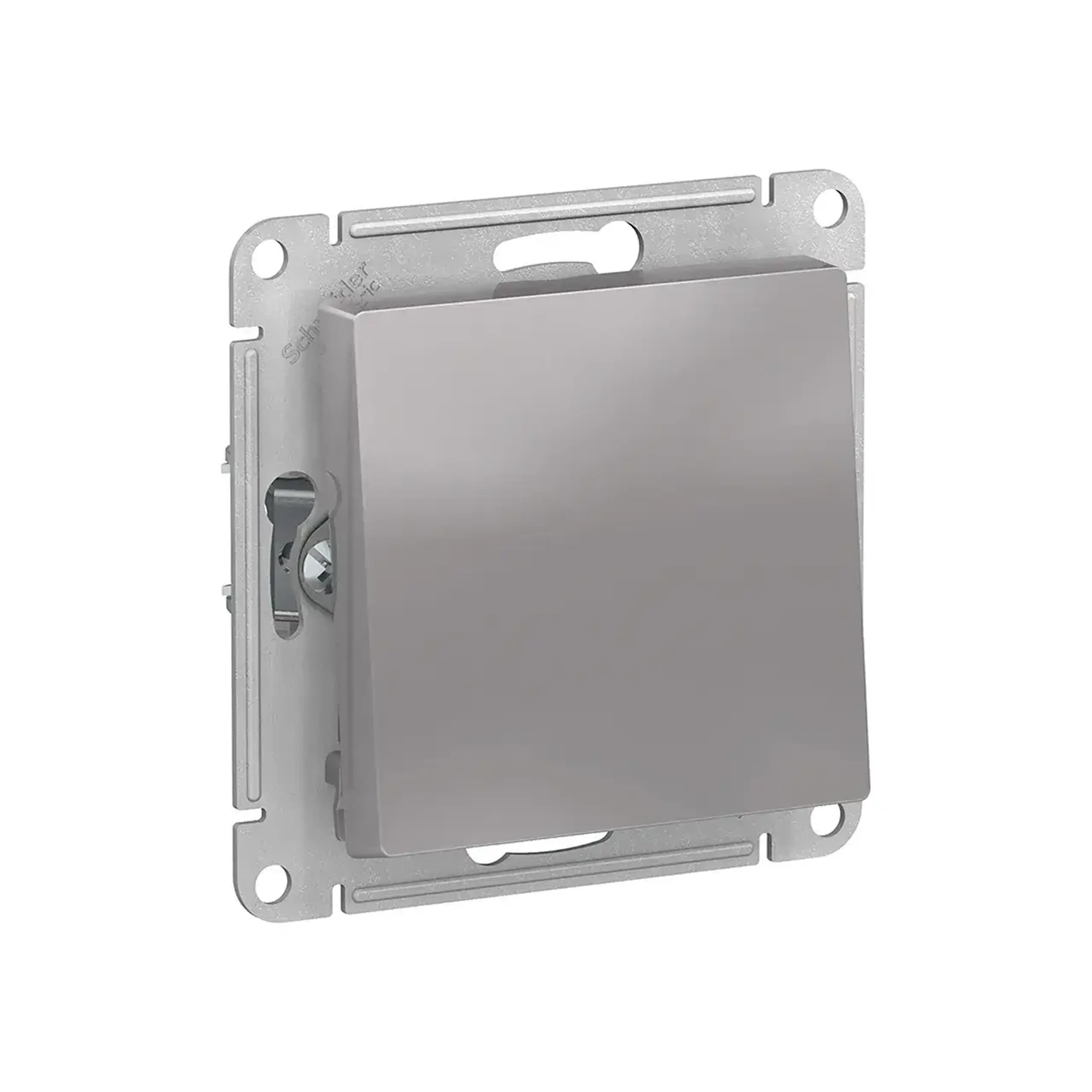 Întrerupător unitar cap-scară atlas Design 10 A 250 V aluminiu Schneider-Electric