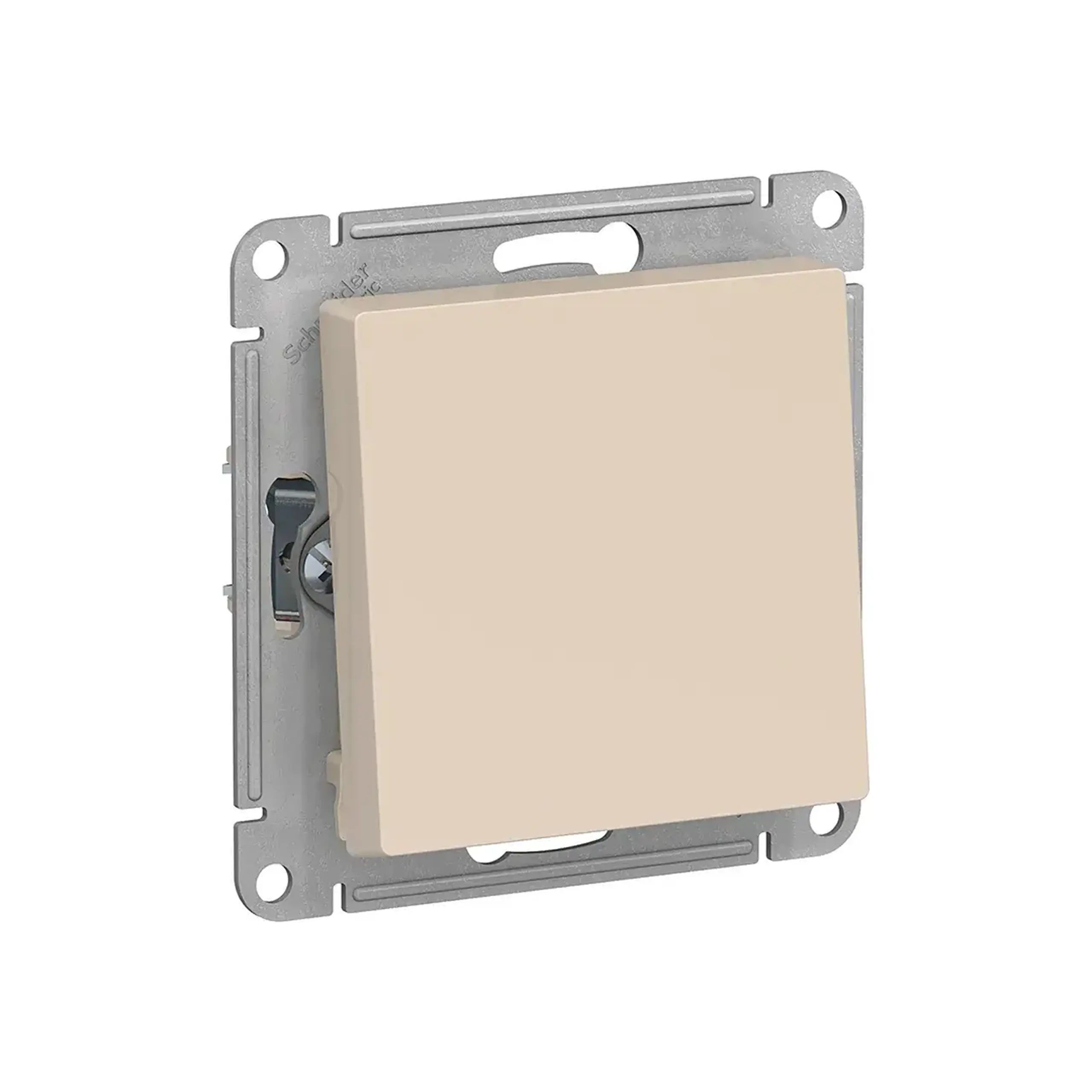 Întrerupător unitar cap-scară atlas Design 10 A 250 V bej Schneider-Electric