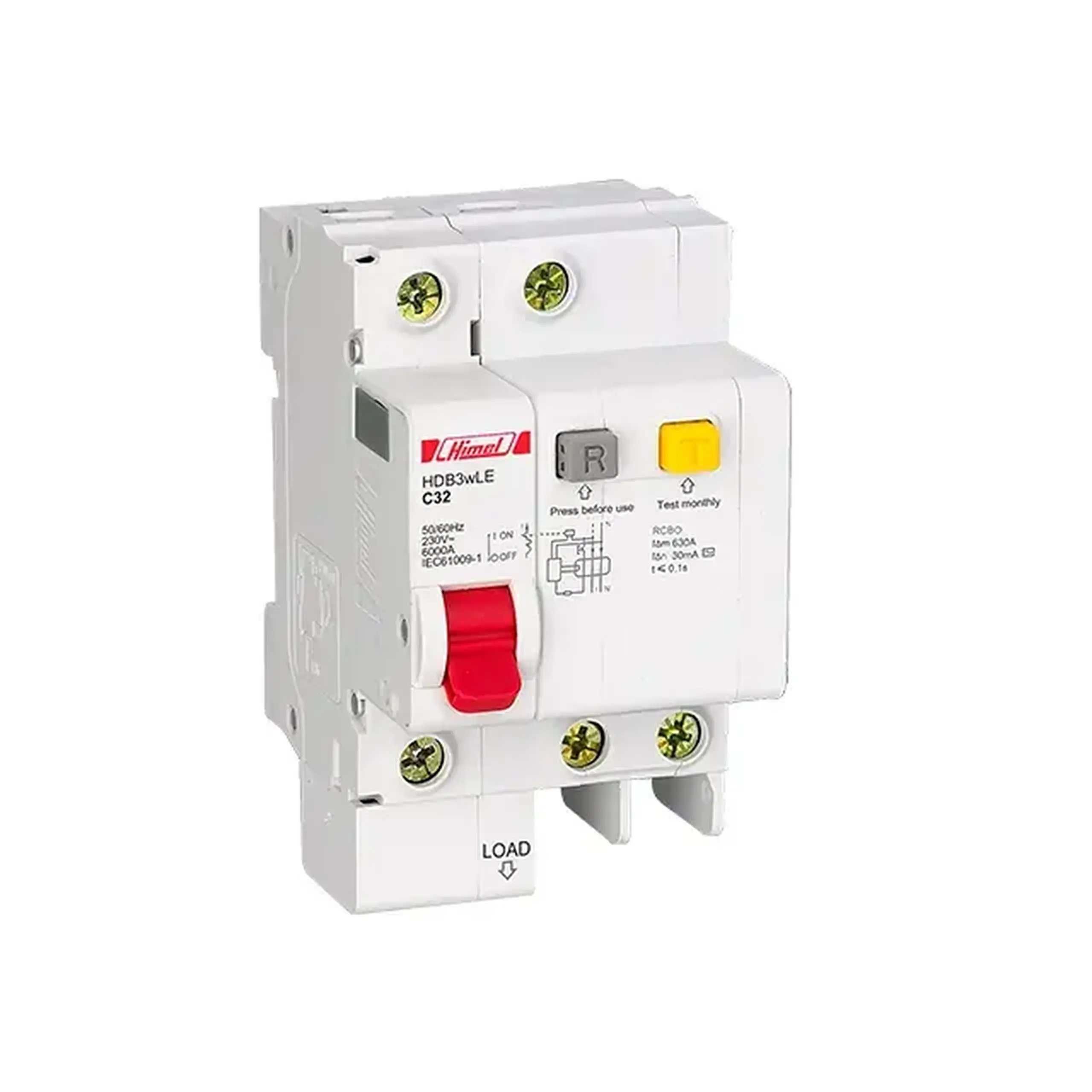 Întreruptor automat diferențial HDB3WLE C 30 mA 32 A 1P+N 220 - 240 V Himel