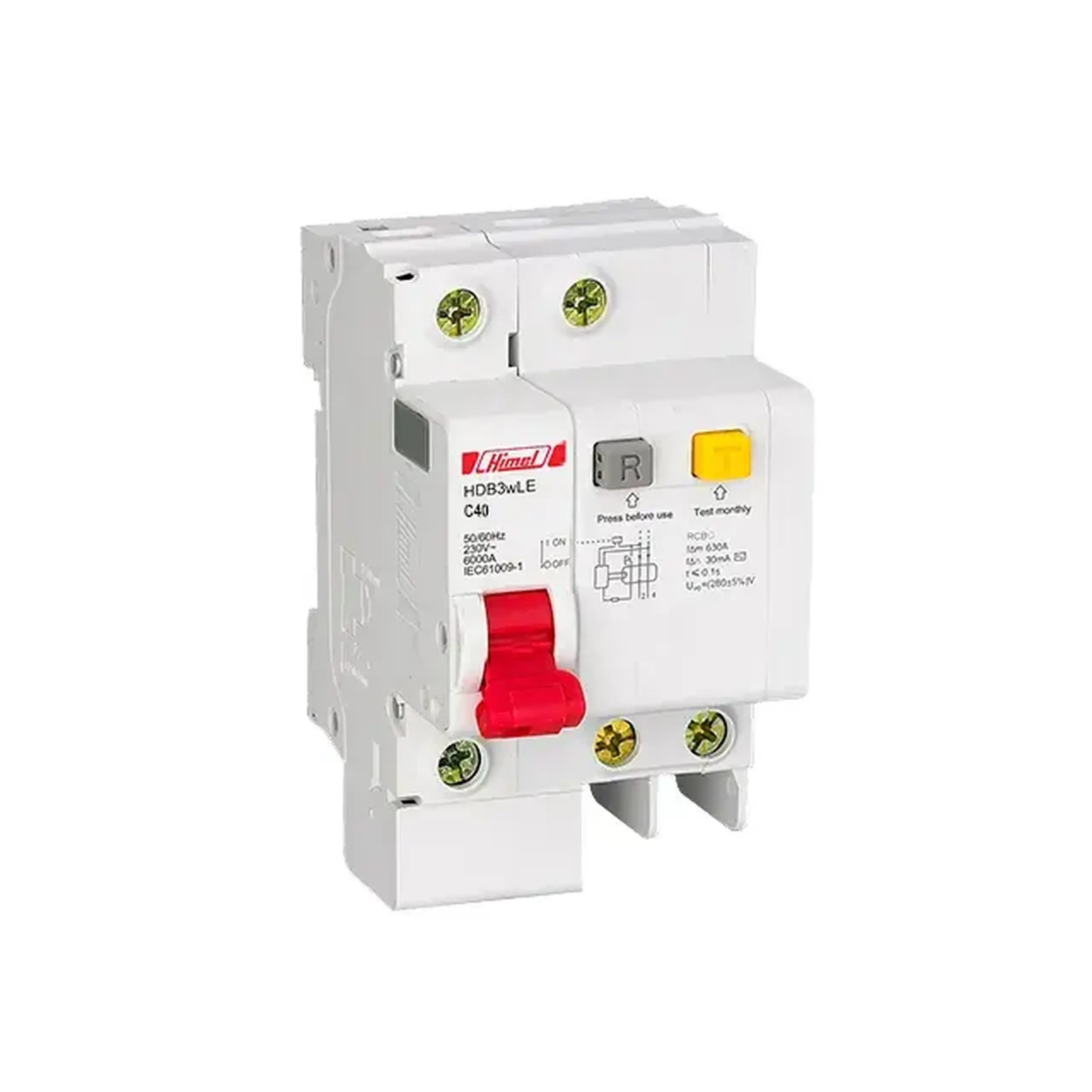 Întreruptor diferențial HDB3WLEN1C40R30 C 300 mA 40 A 1P+N 220 - 240 V Himel