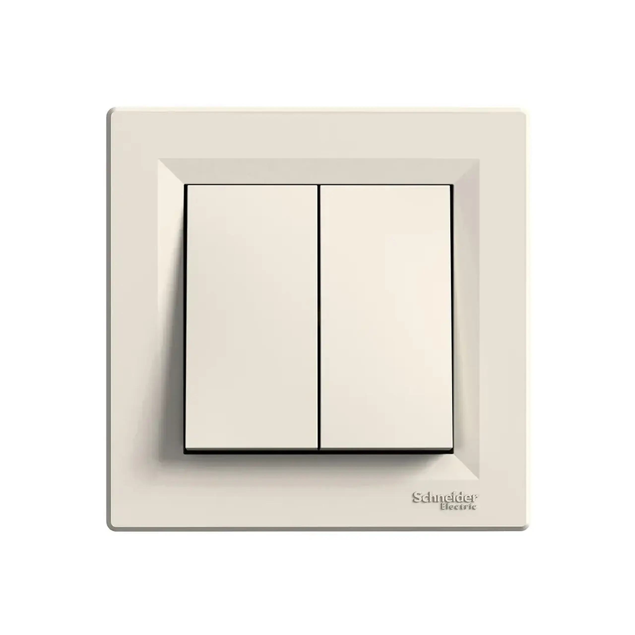 Întrerupător dublu ASFORA 10 A 220 - 240 V crem Schneider-Electric