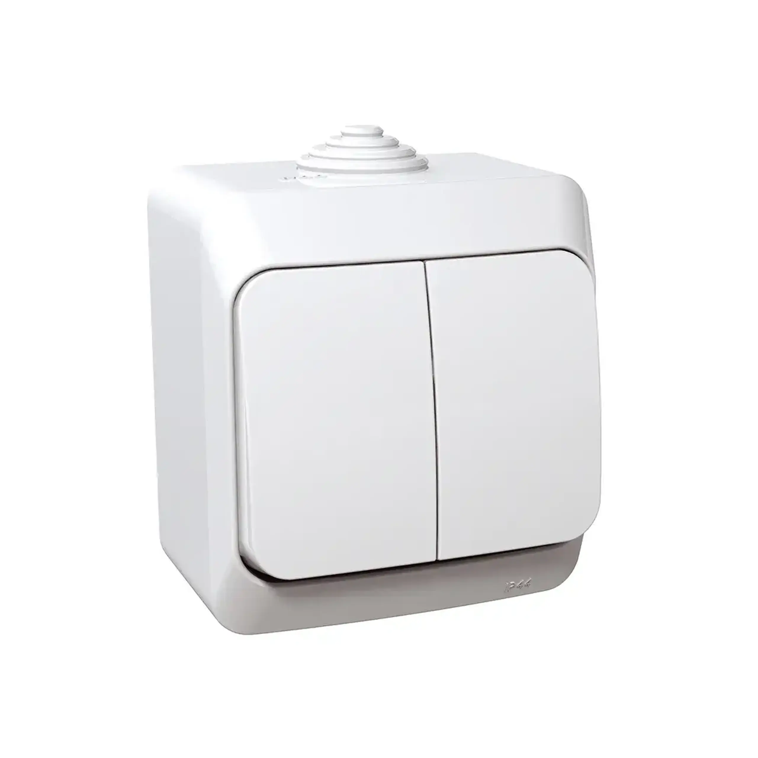 Întrerupător dublu exterior 000550 cedar Plus 16 A 250 V alb Schneider-Electric