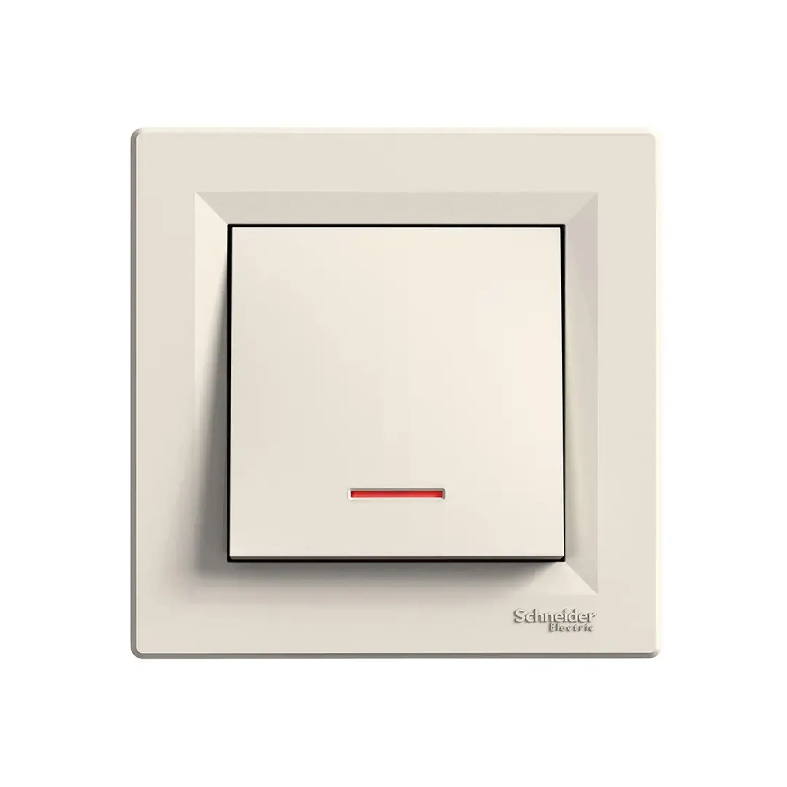 Întrerupător unitar cu indicator ASFORA 10 A 250 V crem Schneider-Electric