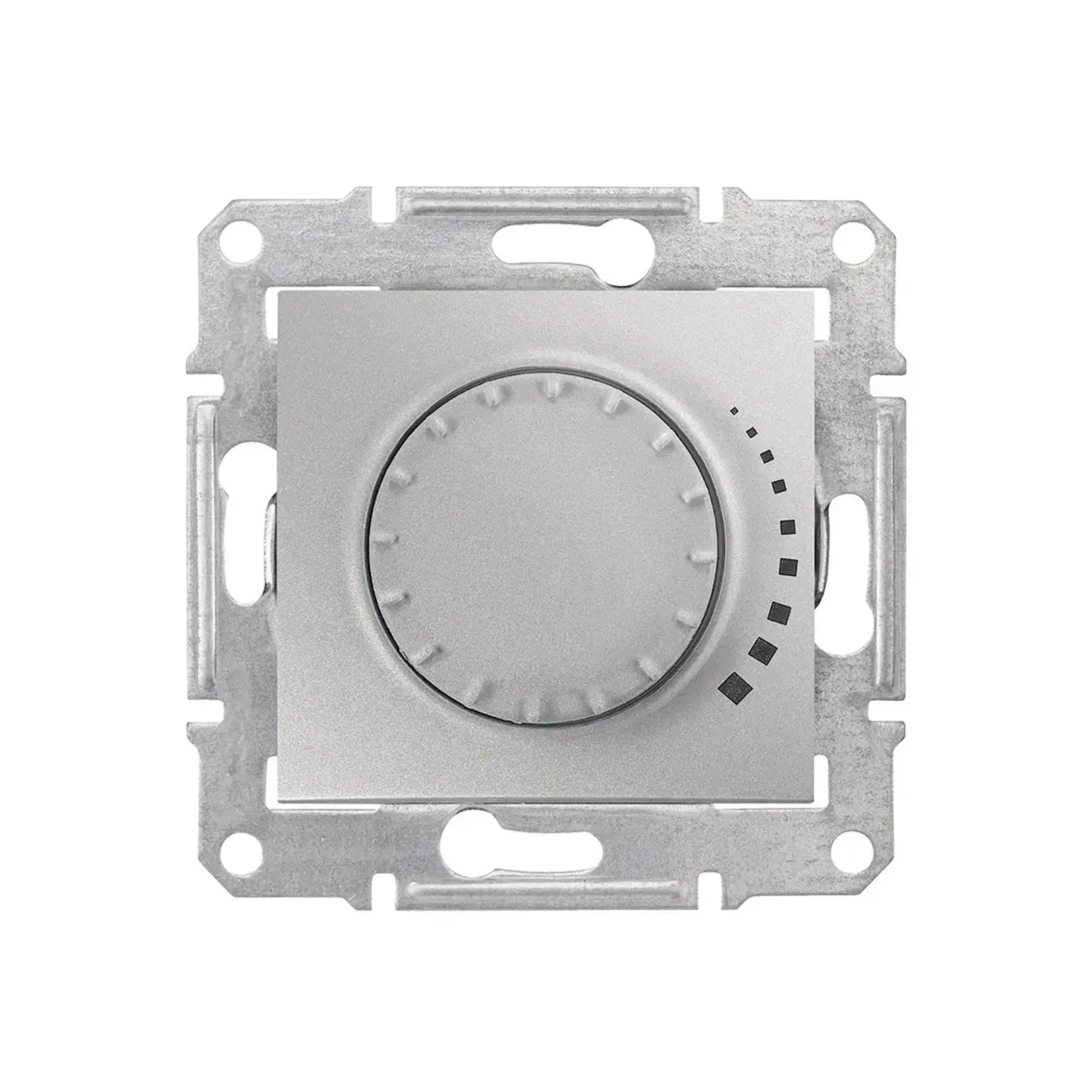 Întrerupător variator de tensiune SEDNA 10 A 230 V aluminiu Schneider-Electric - Dimensiuni (L x W x H x Ø) 71 x 71 mm