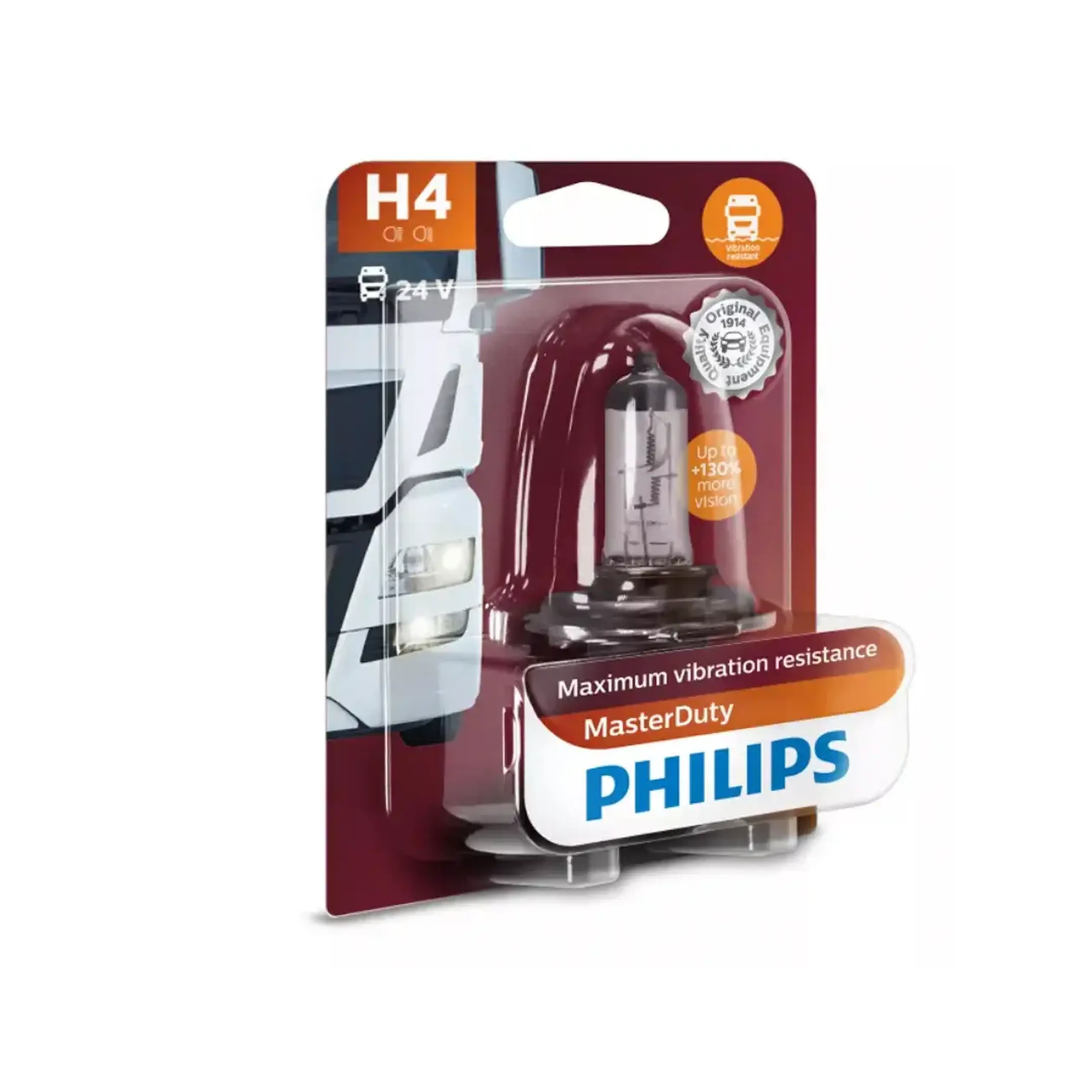 Bec auto cu halogen H4 13342MDB1 75/70 W P43t-38 1450 lm 3200 K 24 V Philips