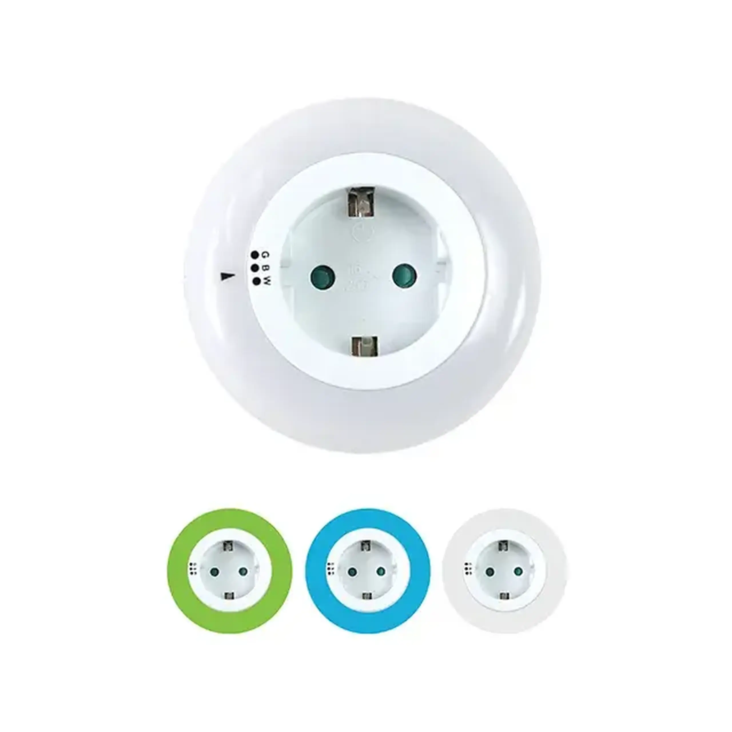 Lampă de noapte led cu priză Elmos 4.5 W 220 - 240 V - Dimensiuni (L x W x H x Ø) 82 x 70 mm