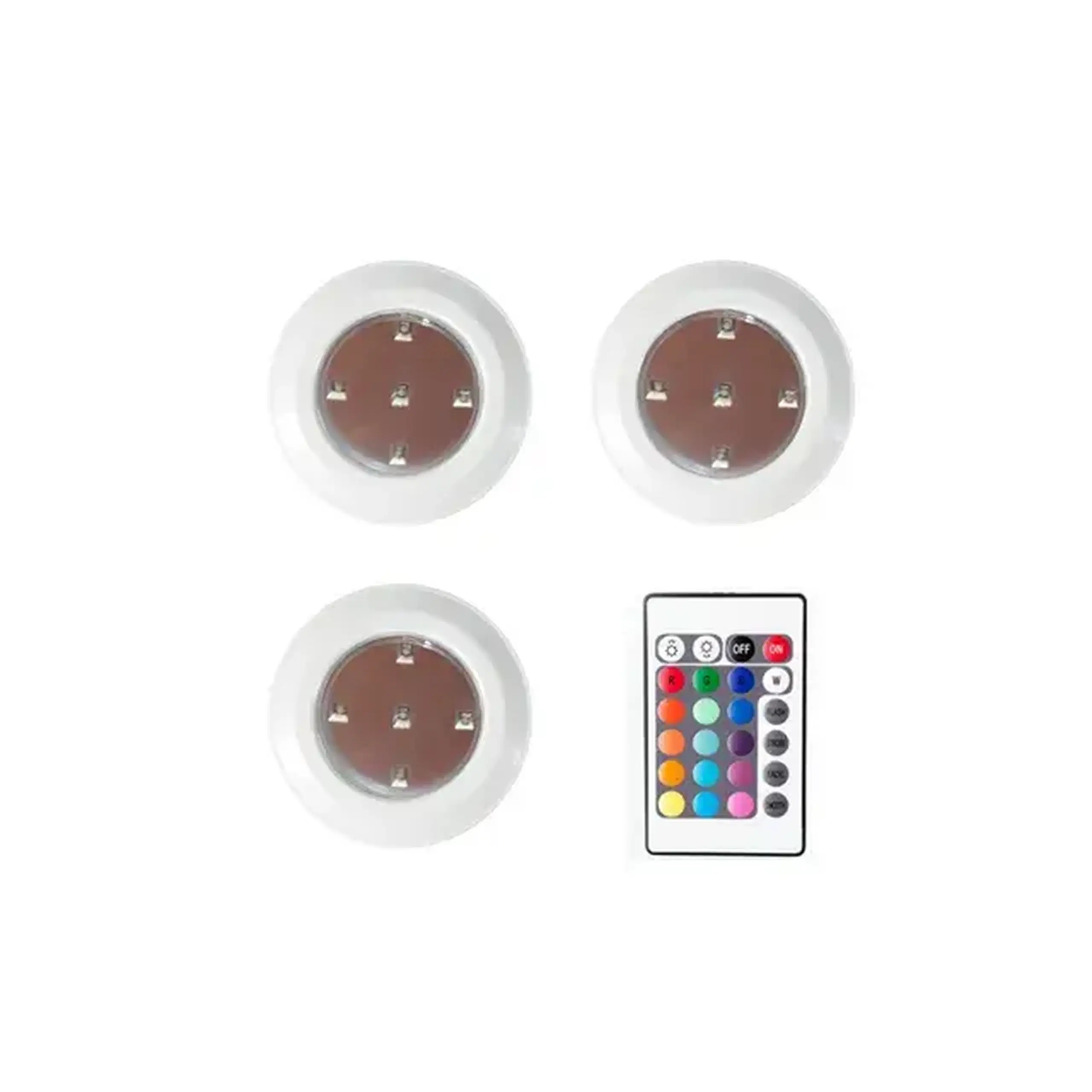 Set lampe Led PM127-RGB 3 x AAA Elmos