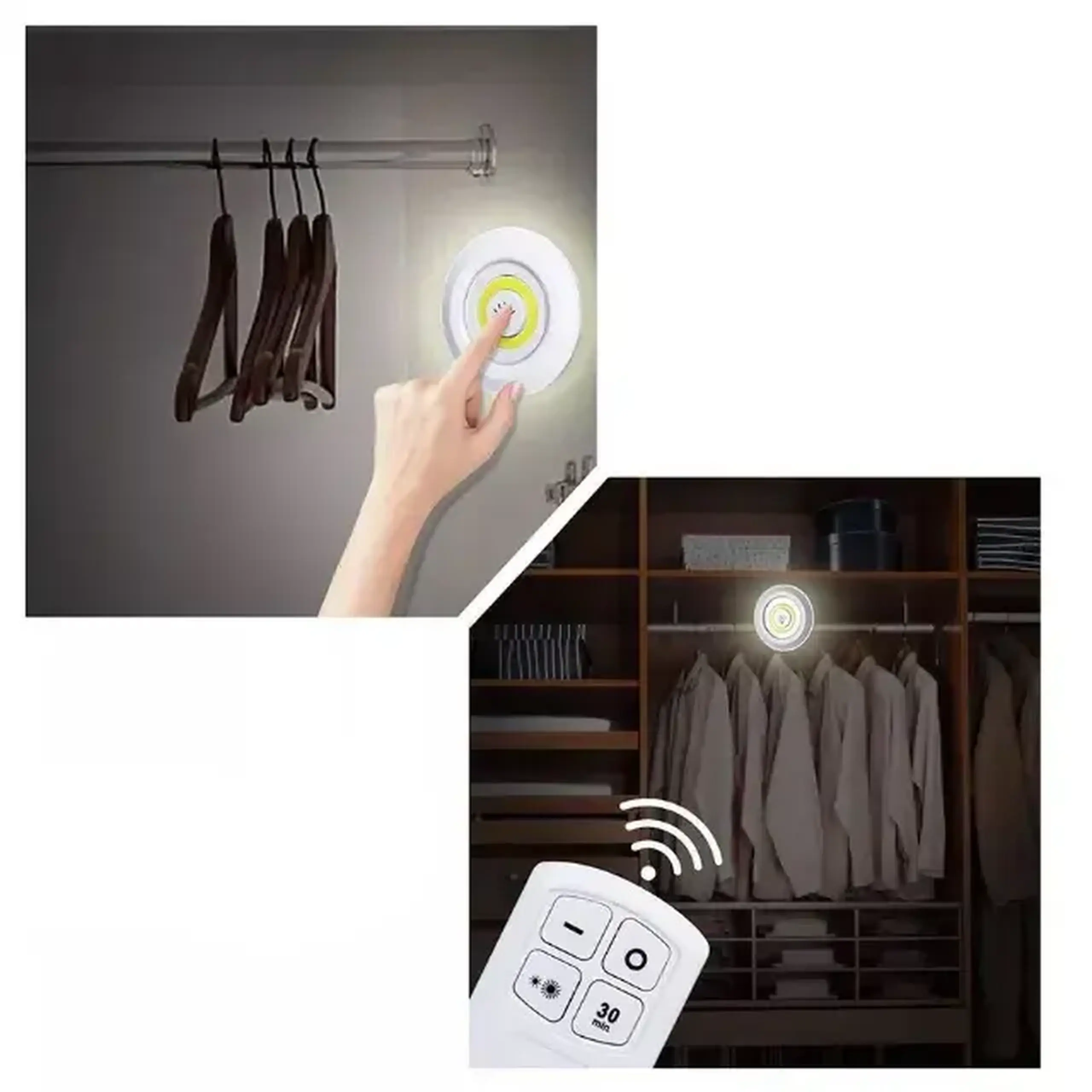Set lampe Led COB 3 W 3 x AAA Elmos