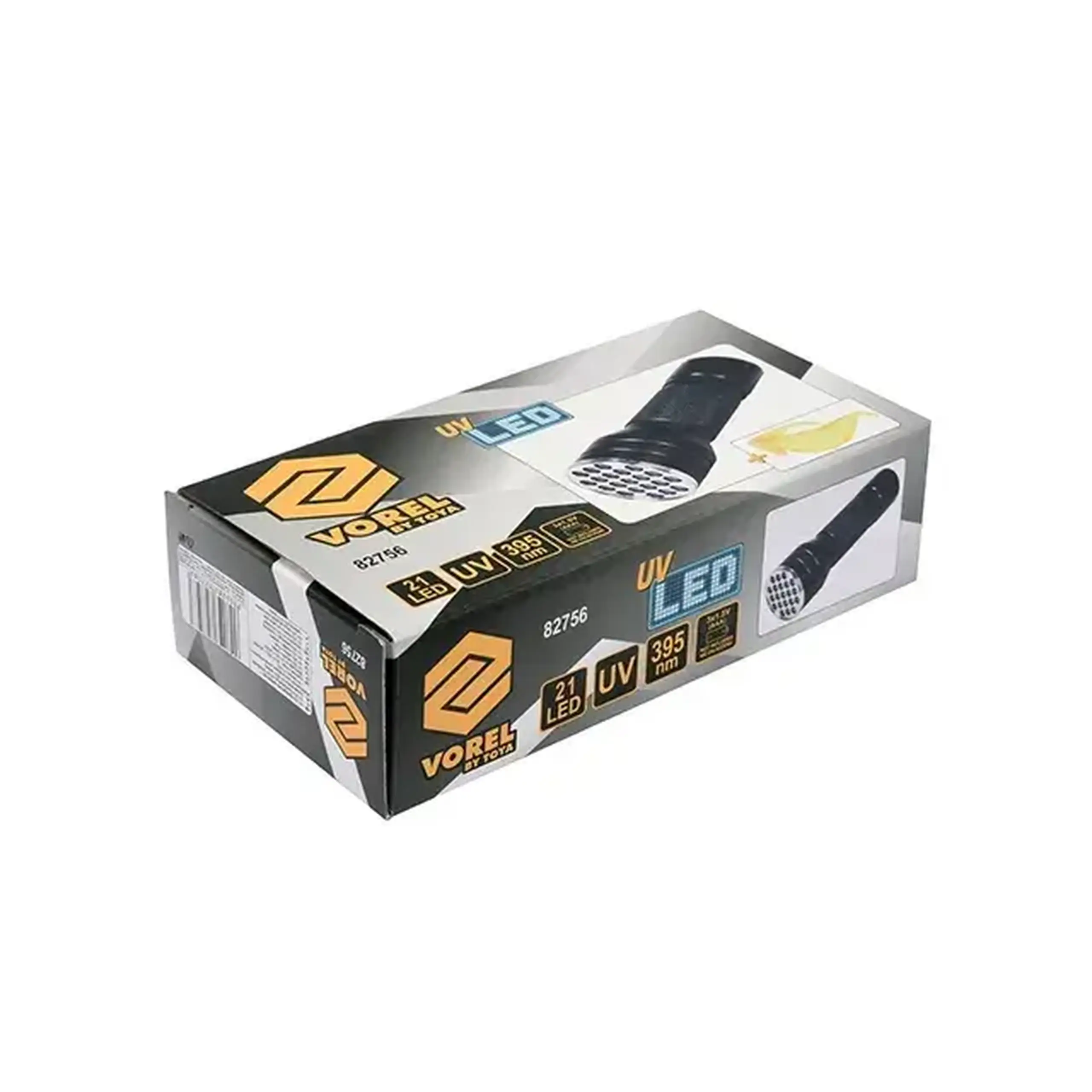 Lanternă + uv ochelari Vorel 82756 3 x 1.5V AAA