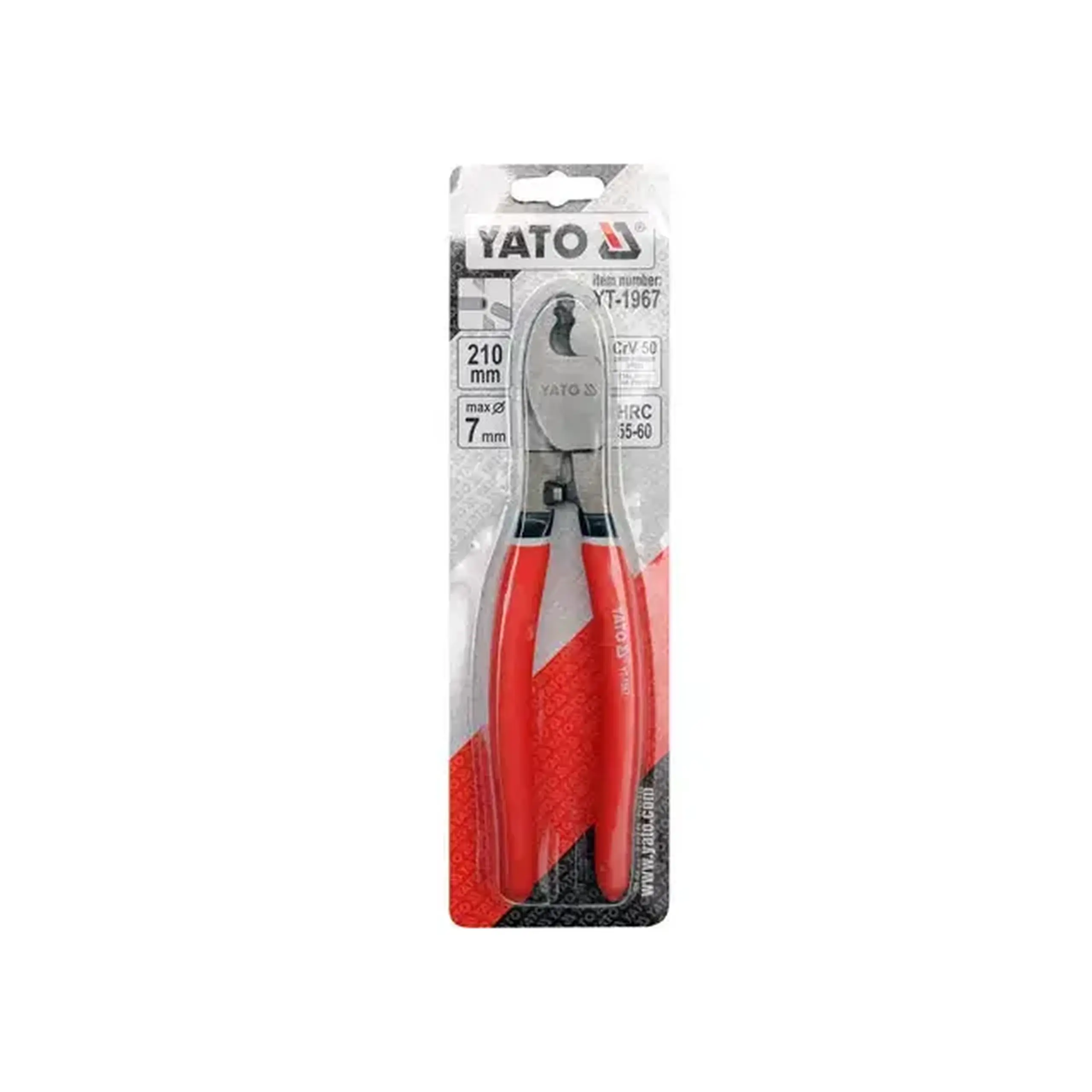 Clește tăietor pentru cabluri electrice 7 mm 210 mm Yato