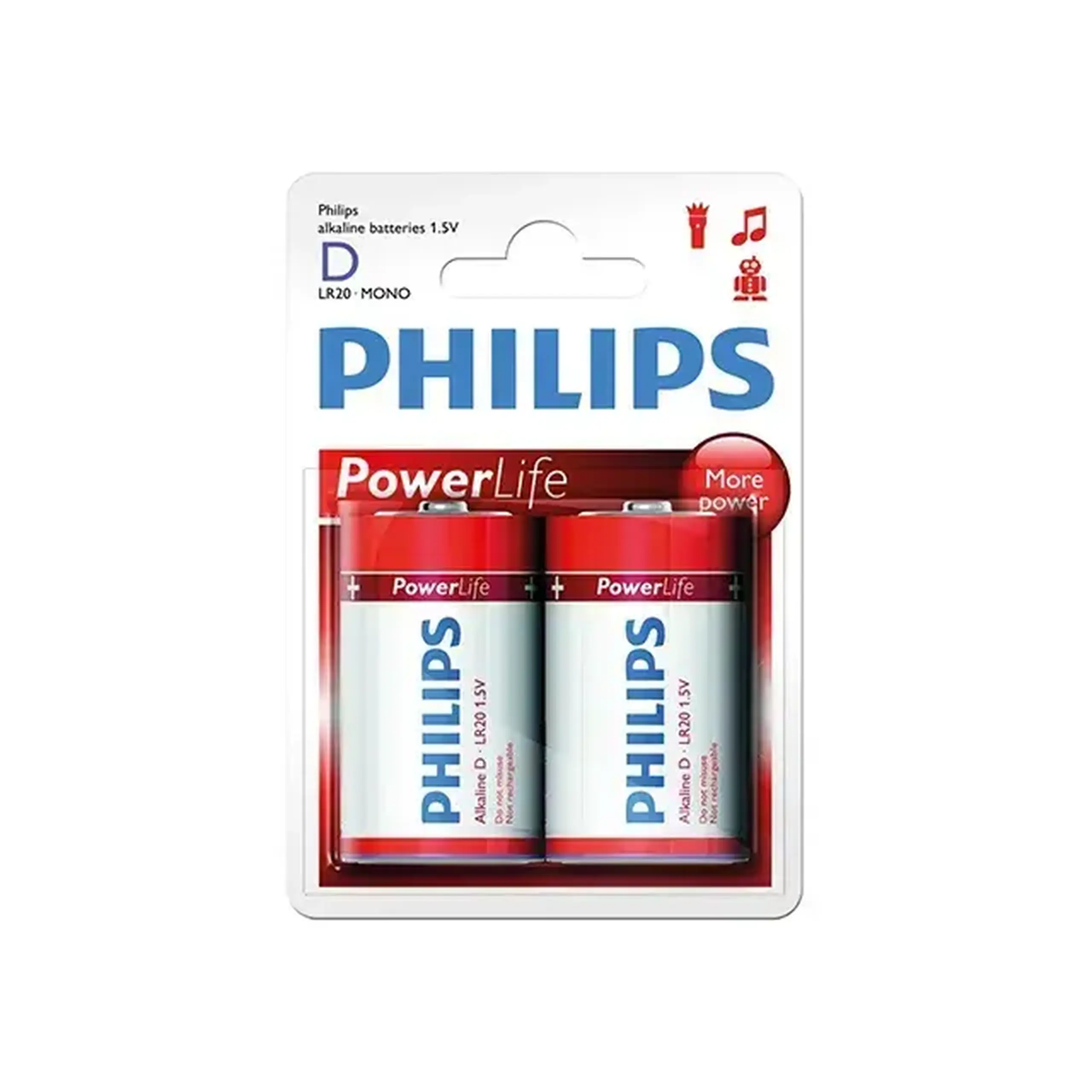 Pile electrice Philips POWERLIFE LR20 1.5 V