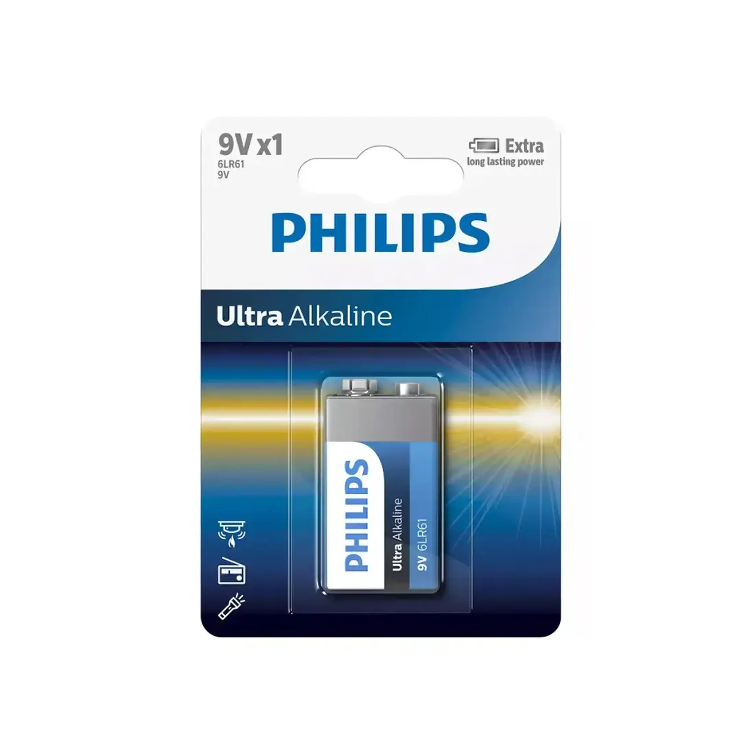 Pile electrice ULTRA ALKALINE 9 V 6LR61 Philips