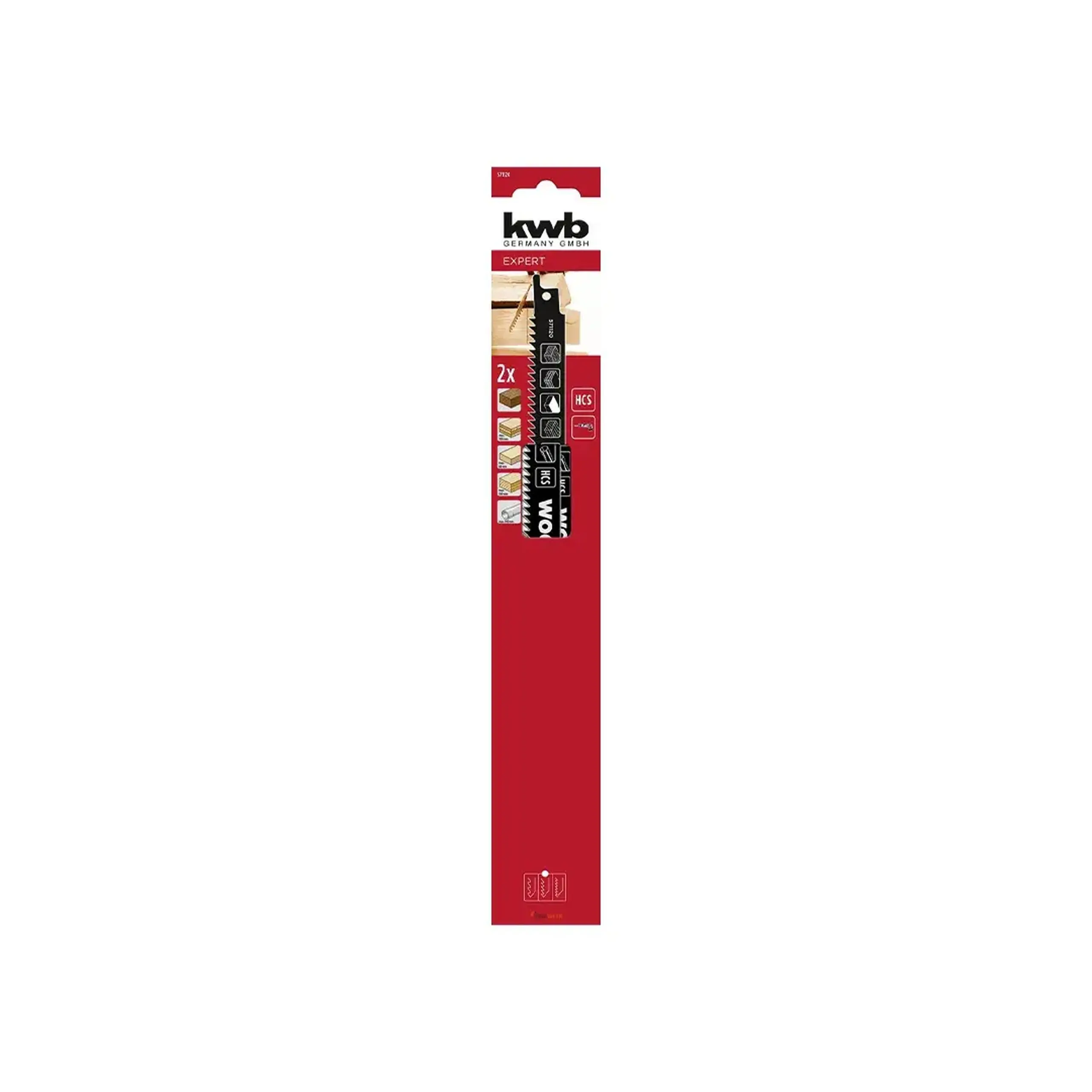 Set pânze pentru lemn și plastic Pentru fierăstrău cu sabie 240 mm 2 buc. KWB