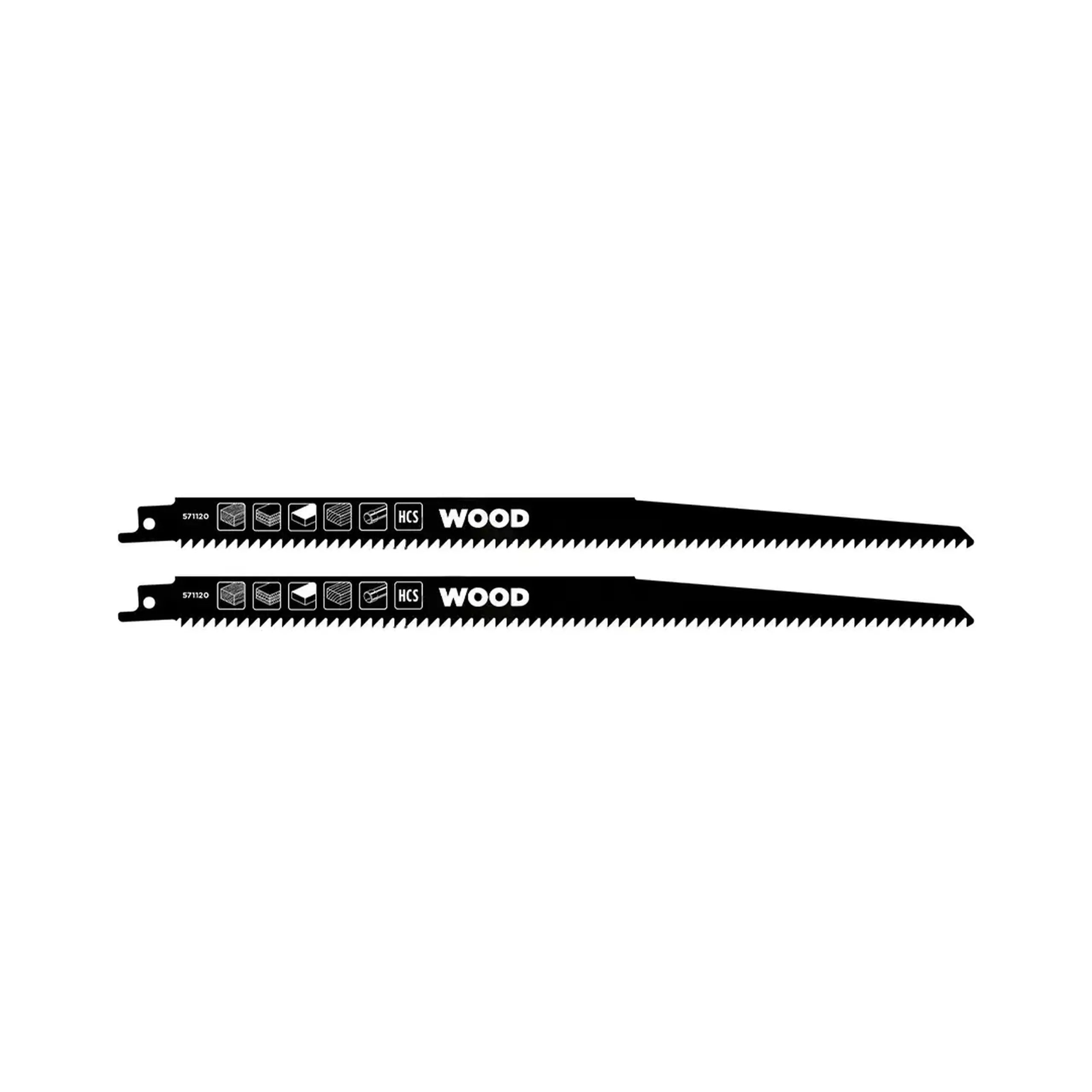 Set pânze pentru lemn și plastic Pentru fierăstrău cu sabie 153 mm 2 buc. KWB - Lungime lamă 240 mm