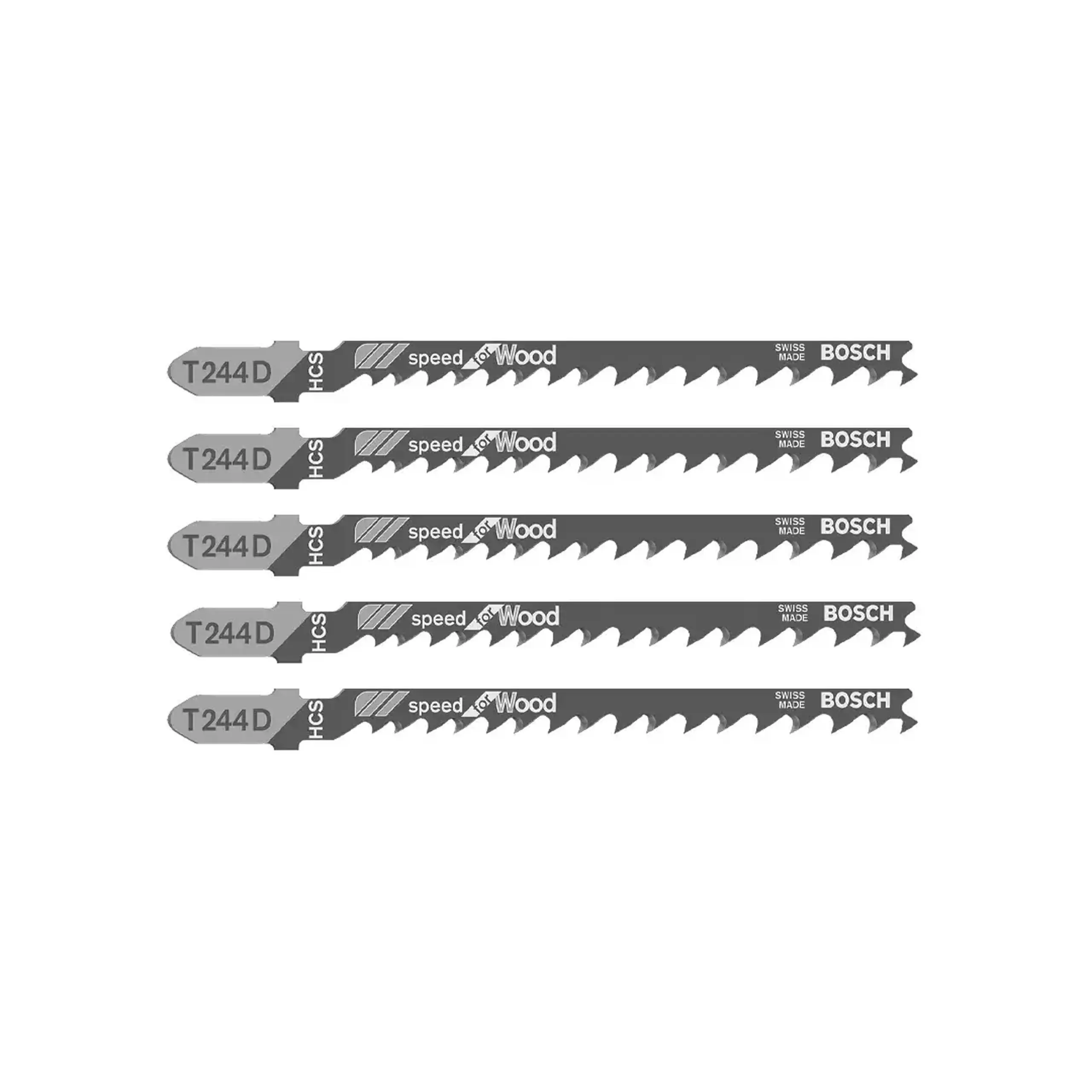Set pânze pentru lemn pentru fierăstrau vertical (pendular) T101D/GST 100 mm 5 buc. Bosch - Model T244D/GST