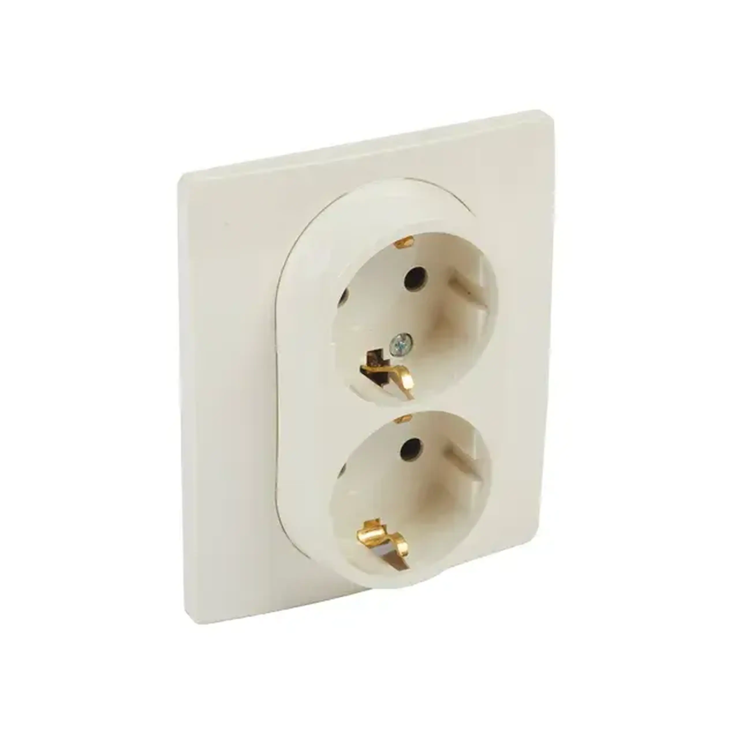 Priză dublă cu împământare NILOE 10 A 250 V bej LEGRAND
