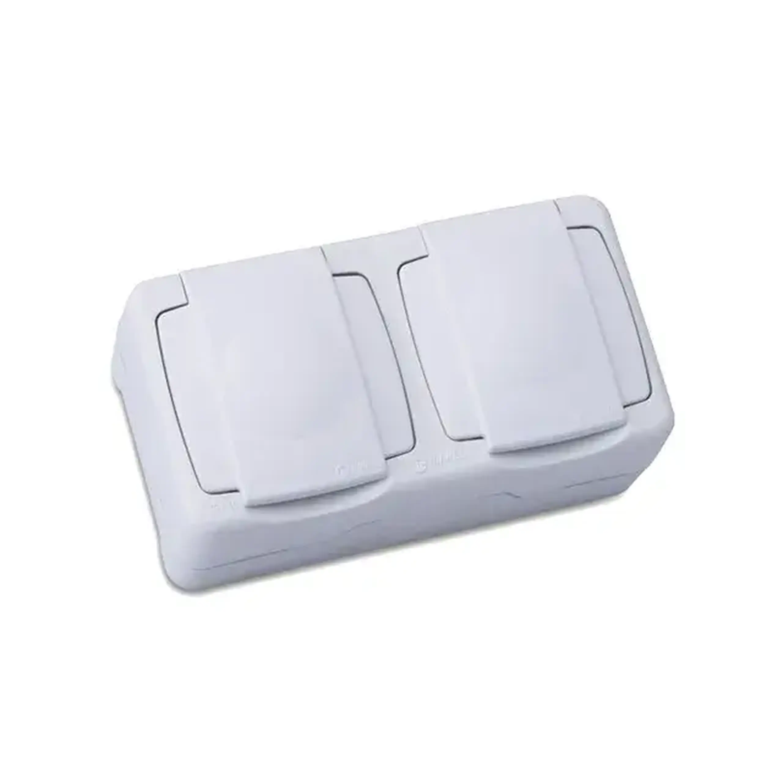 Priză dublă euro nemliyer 16 A 220 - 240 V alb Makel