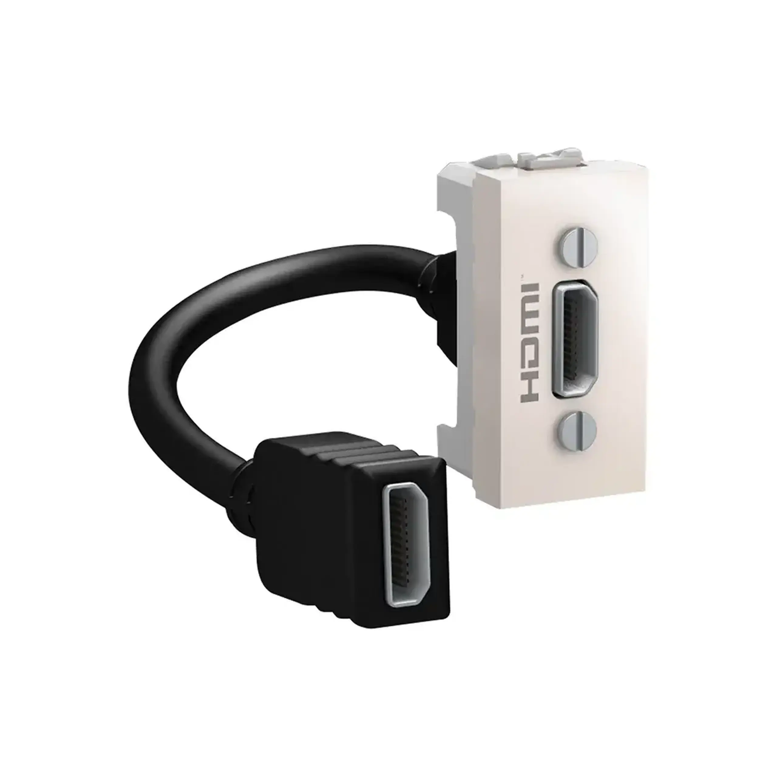 Priză HDMI Schneider-Electric 45 x 22.5 x 42 mm - Culoare Fildeș