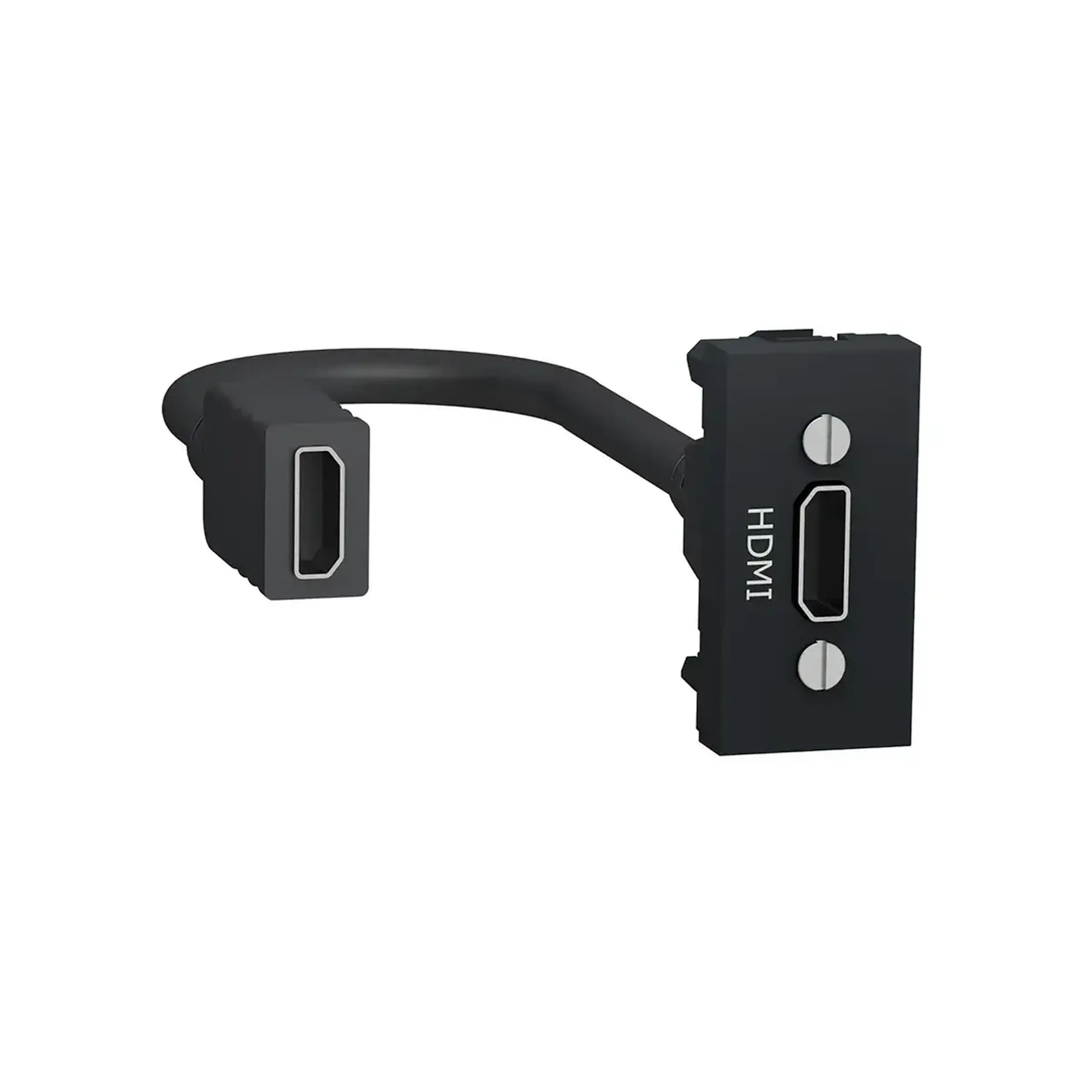 Priză HDMI Schneider-Electric 45 x 22.5 x 42 mm - Culoare Antracit