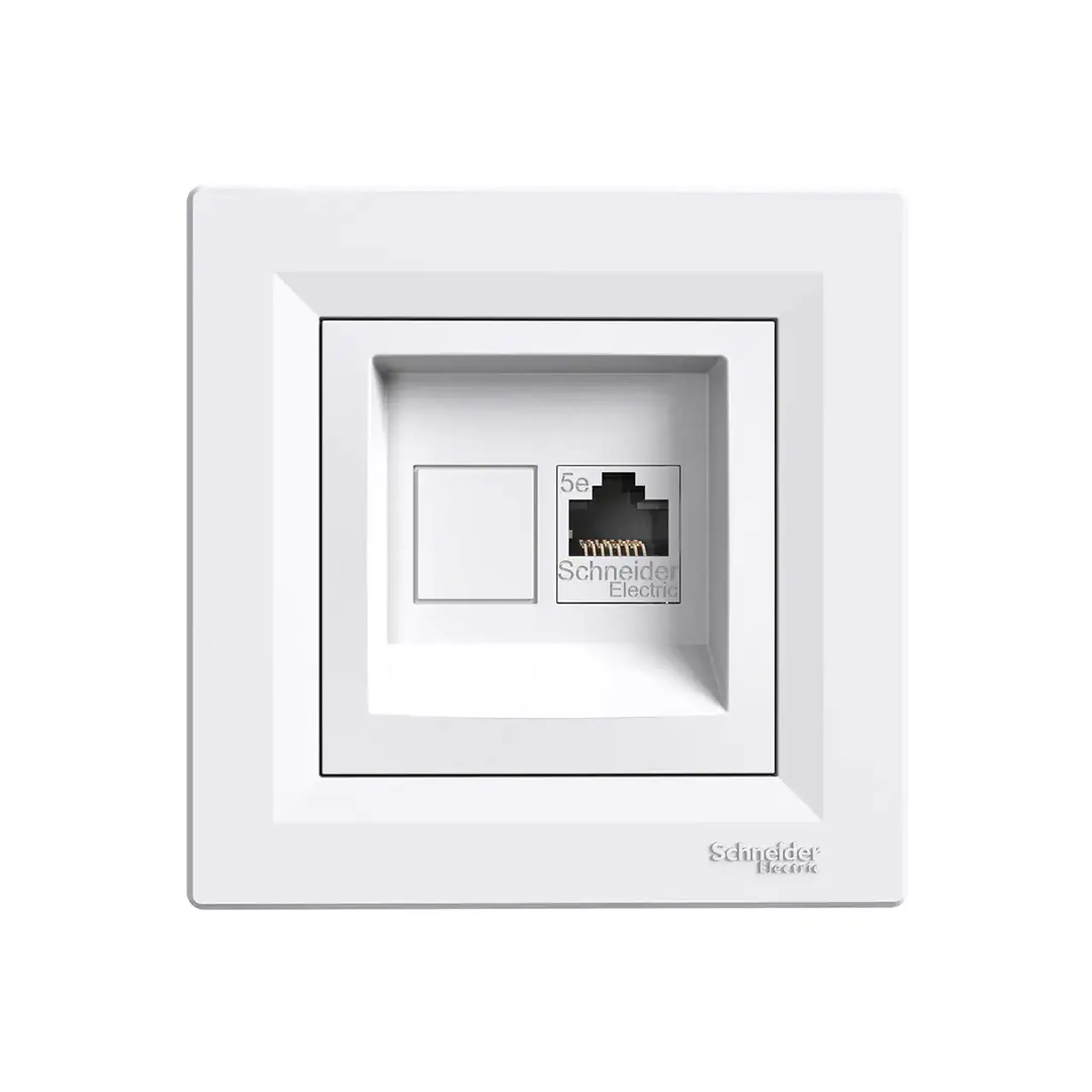 Priză de date dublă ASFORA alb Schneider-Electric - Tip RJ45