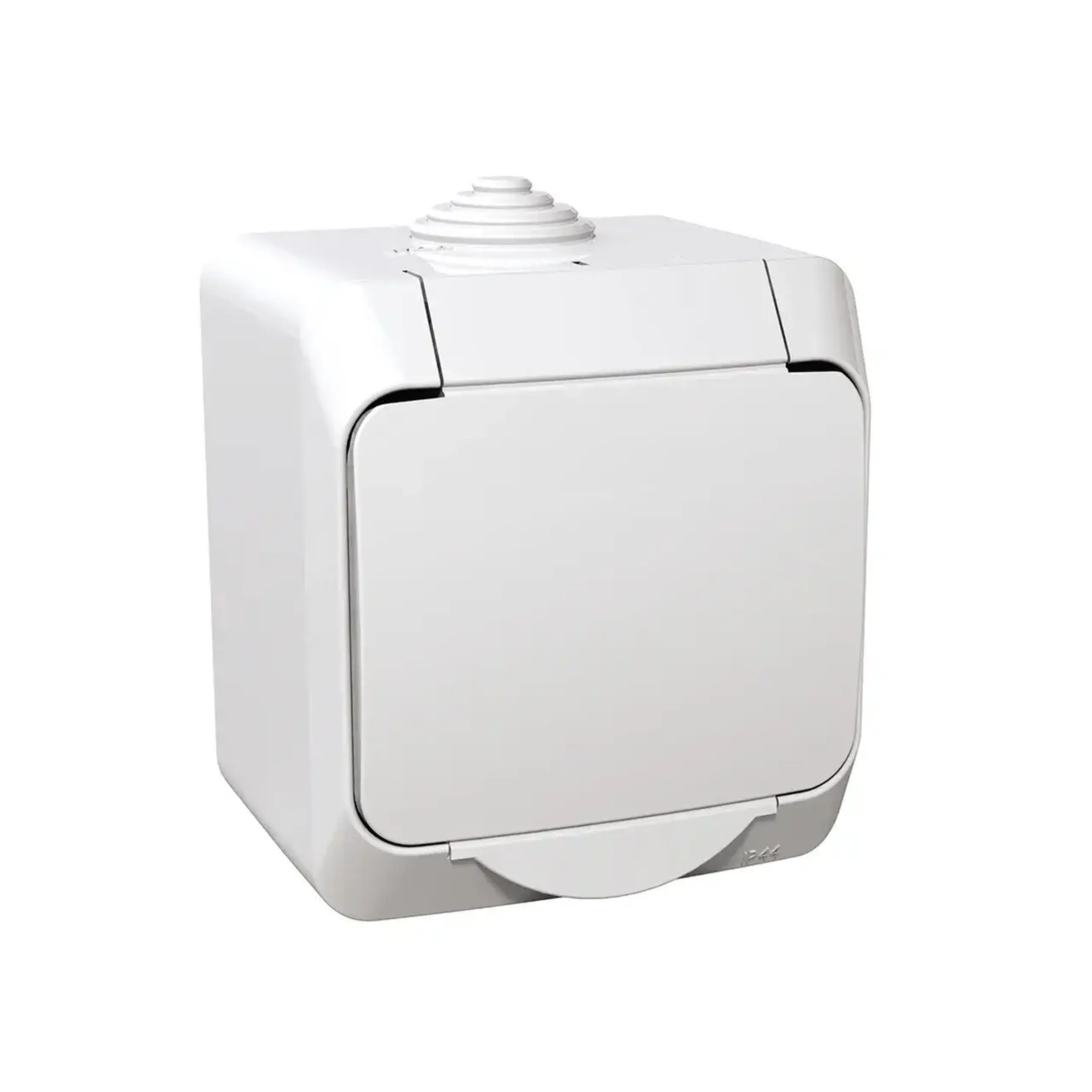 Priză cu capac cedar Plus 16 A 220 V alb Schneider-Electric