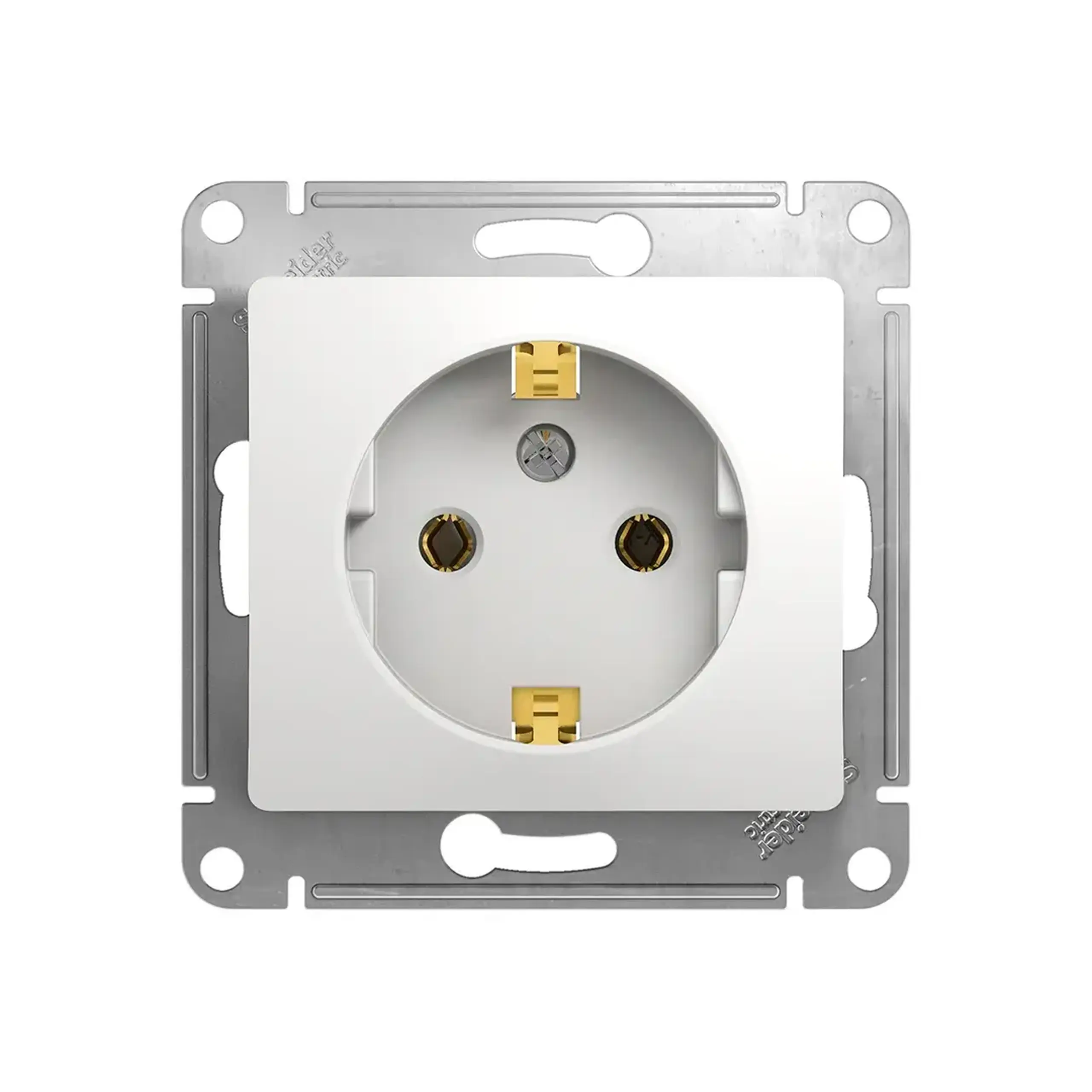Priză cu împământare glossa 16 A 220 - 240 V alb Schneider-Electric