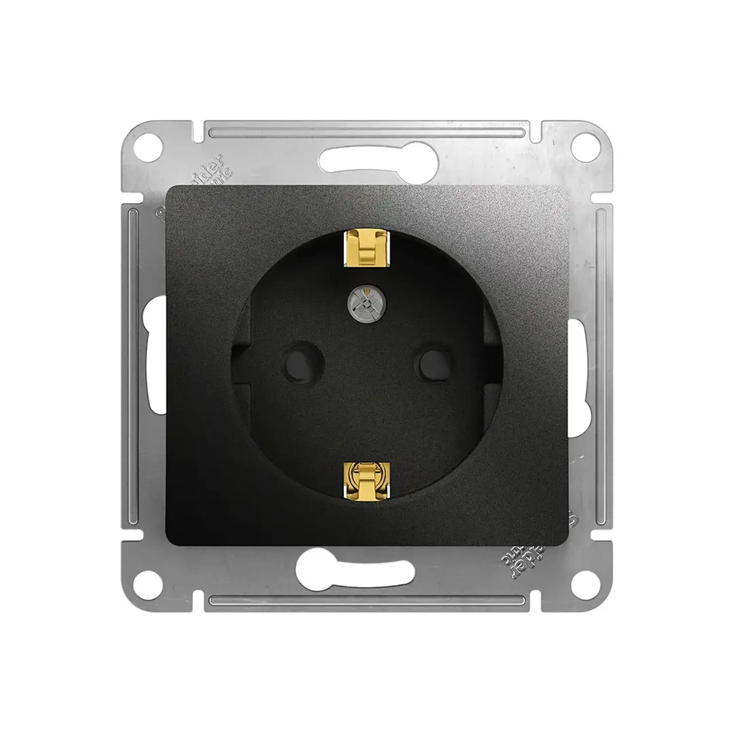 Priză unitară cu obturator glossa 16 A 250 V antracit Schneider-Electric