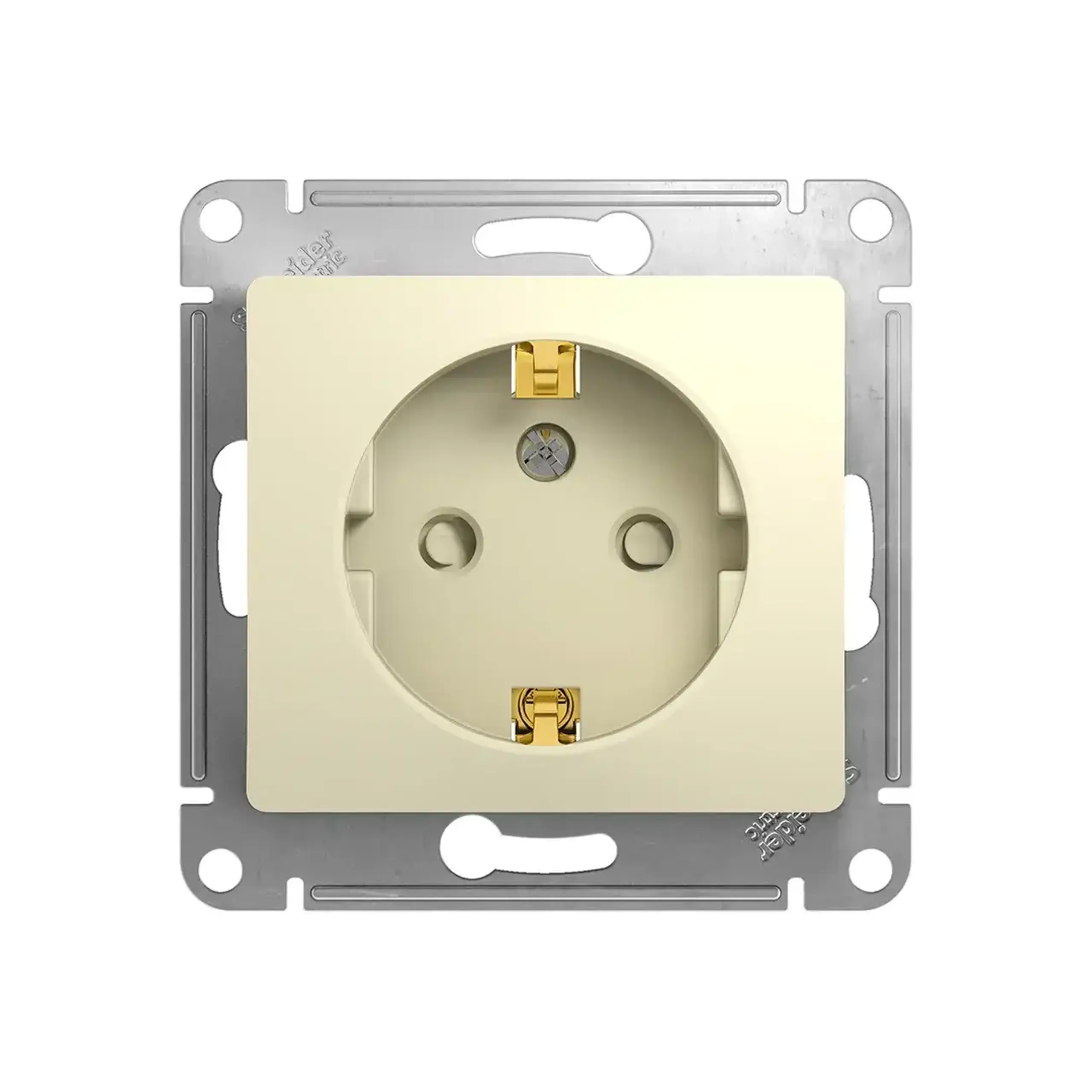 Priză unitară cu obturator glossa 16 A 250 V bej Schneider-Electric