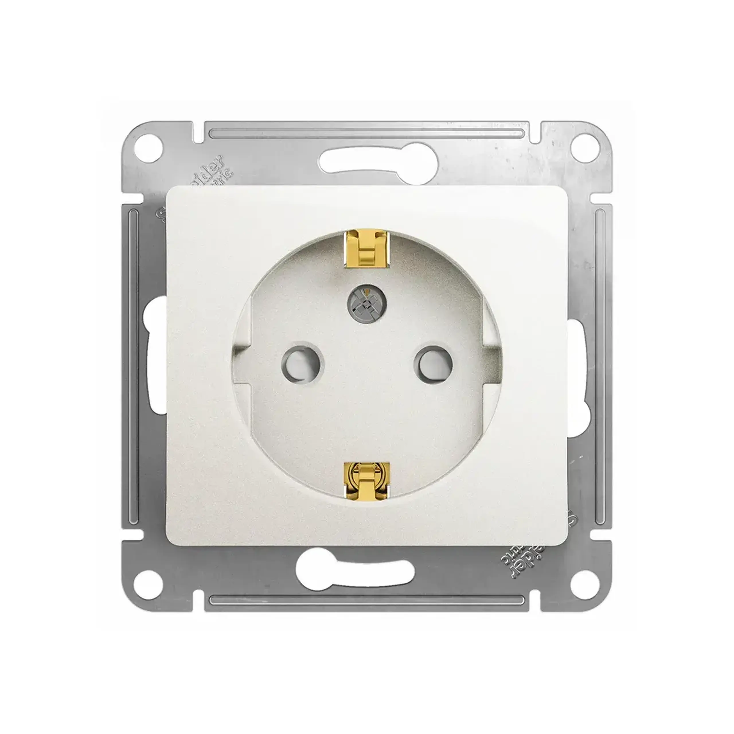 Priză cu protecție glossa 16 A 250 V perlă Schneider-Electric