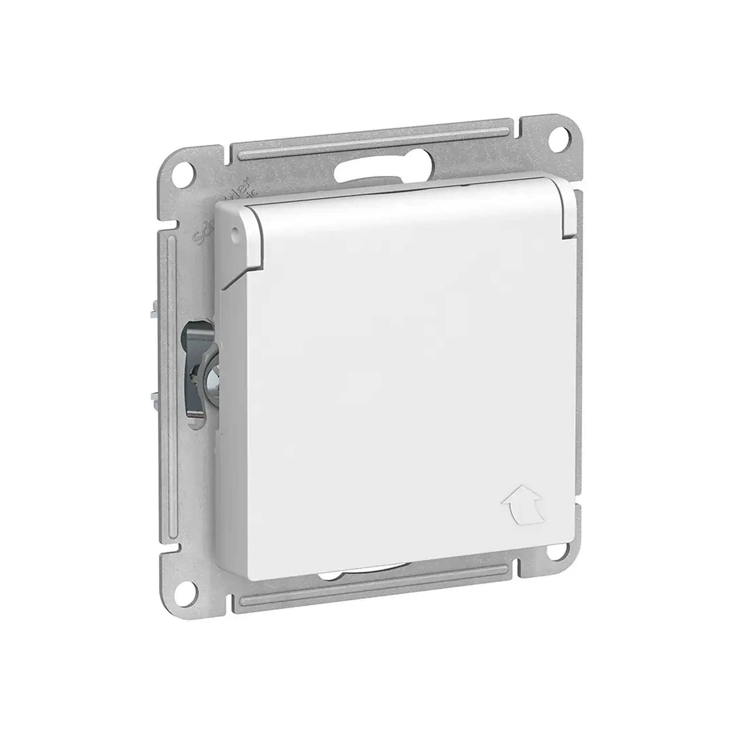 Priză cu protecție și capac atlas Design 16 A 250 V alb Schneider-Electric