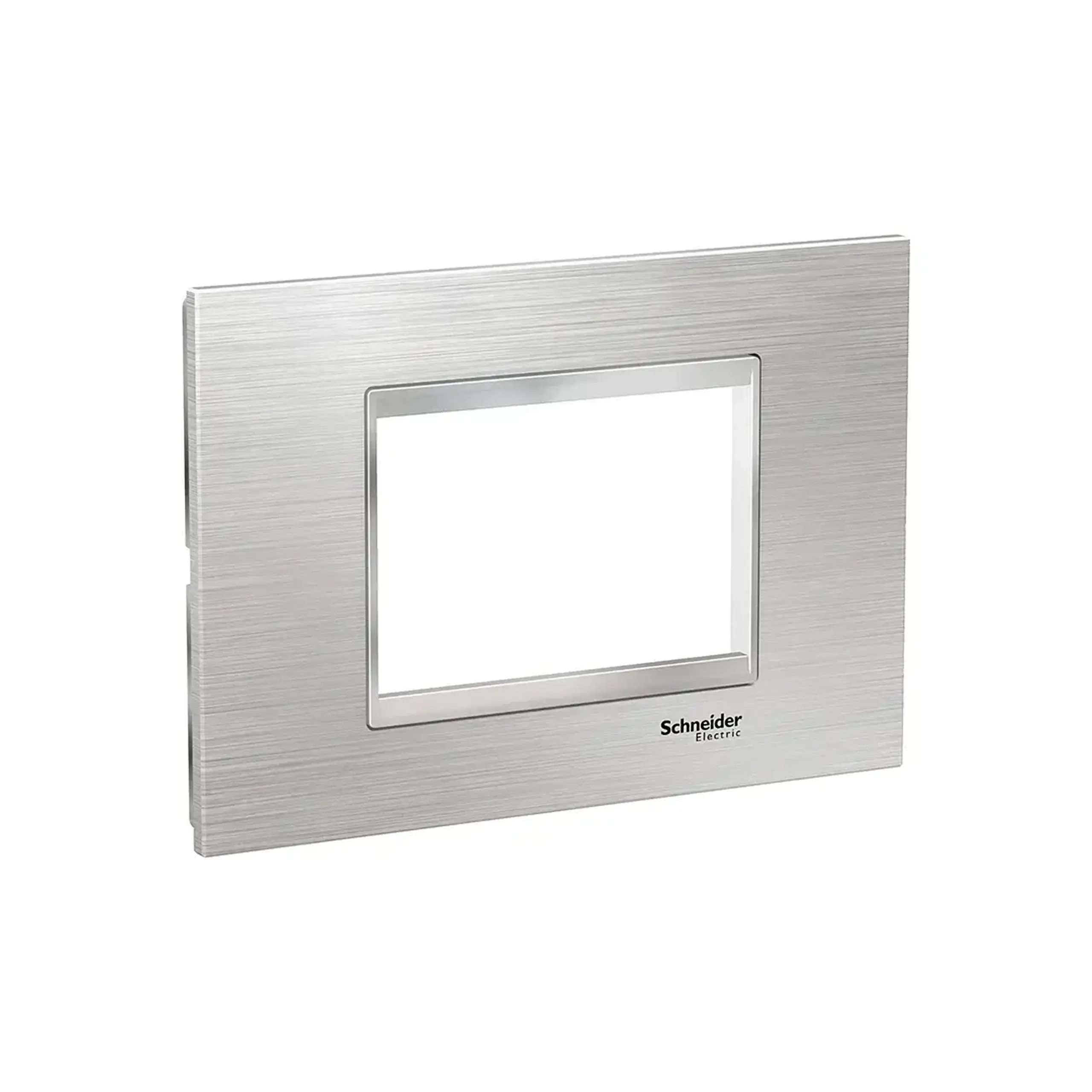 Ramă cu 3 locuri easy Styl argintiu/Crom 3 module Schneider-Electric