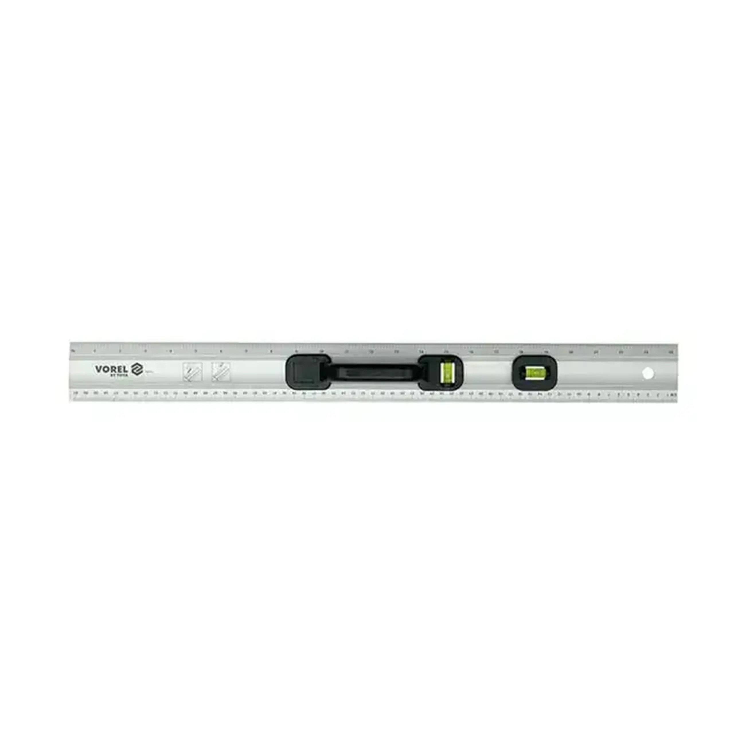 Riglă cu mâner 600 mm 2 bule Vorel